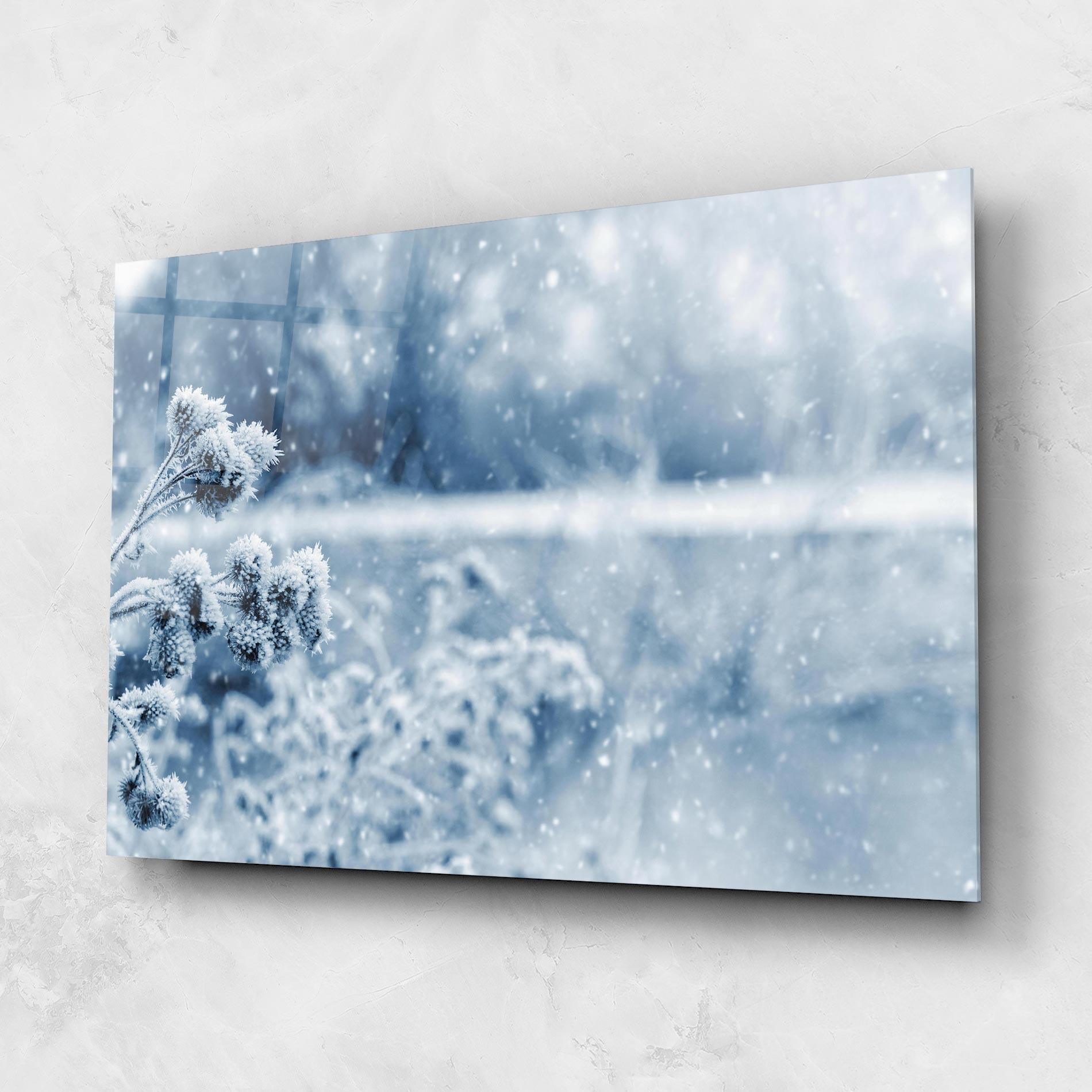 Glasbild Pretty Winter Plants mockup 1