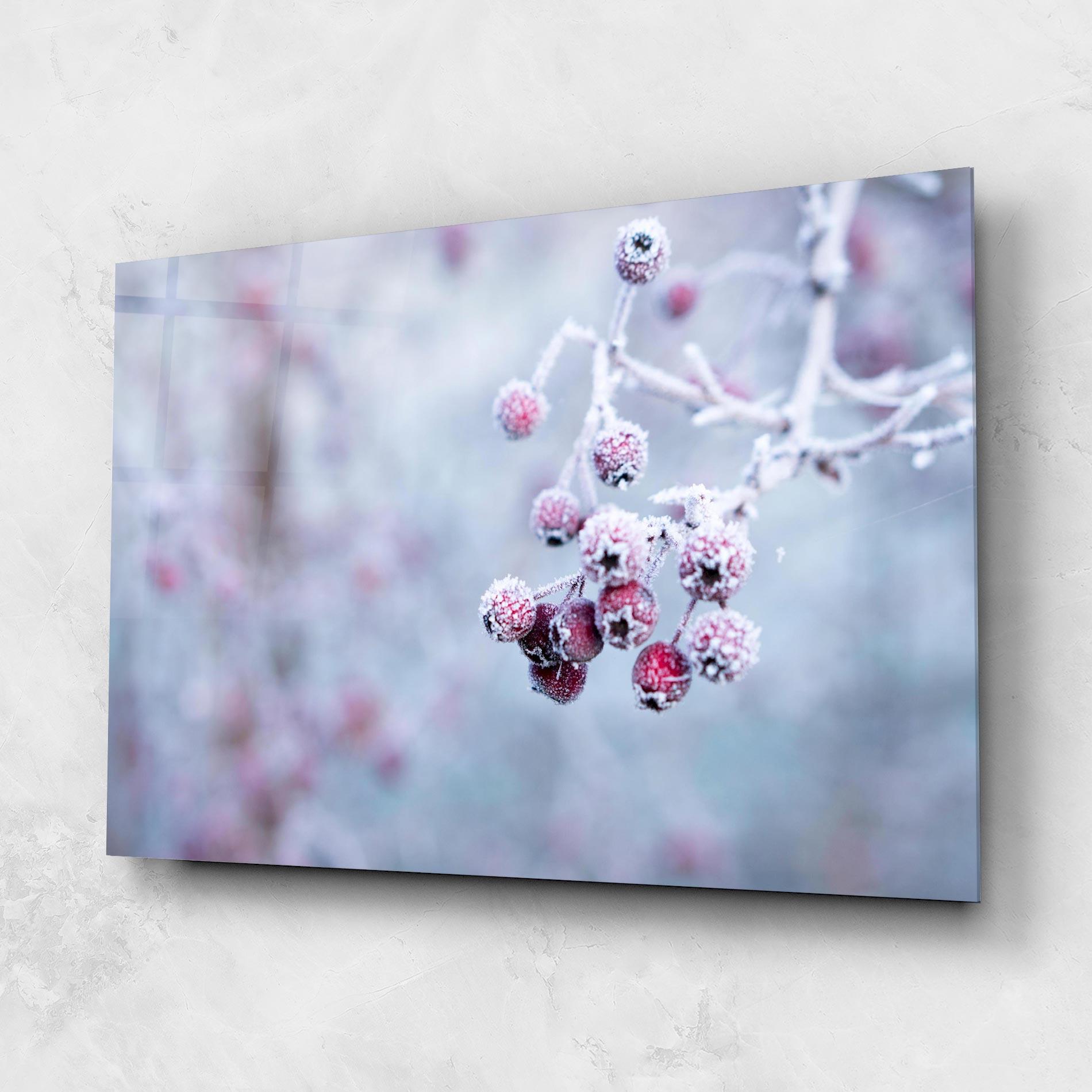 Glasbild Red Winter Fruits mockup 1