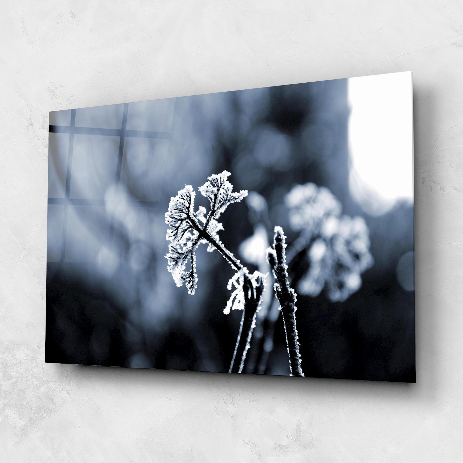 Glasbild Winter Plant mockup 1