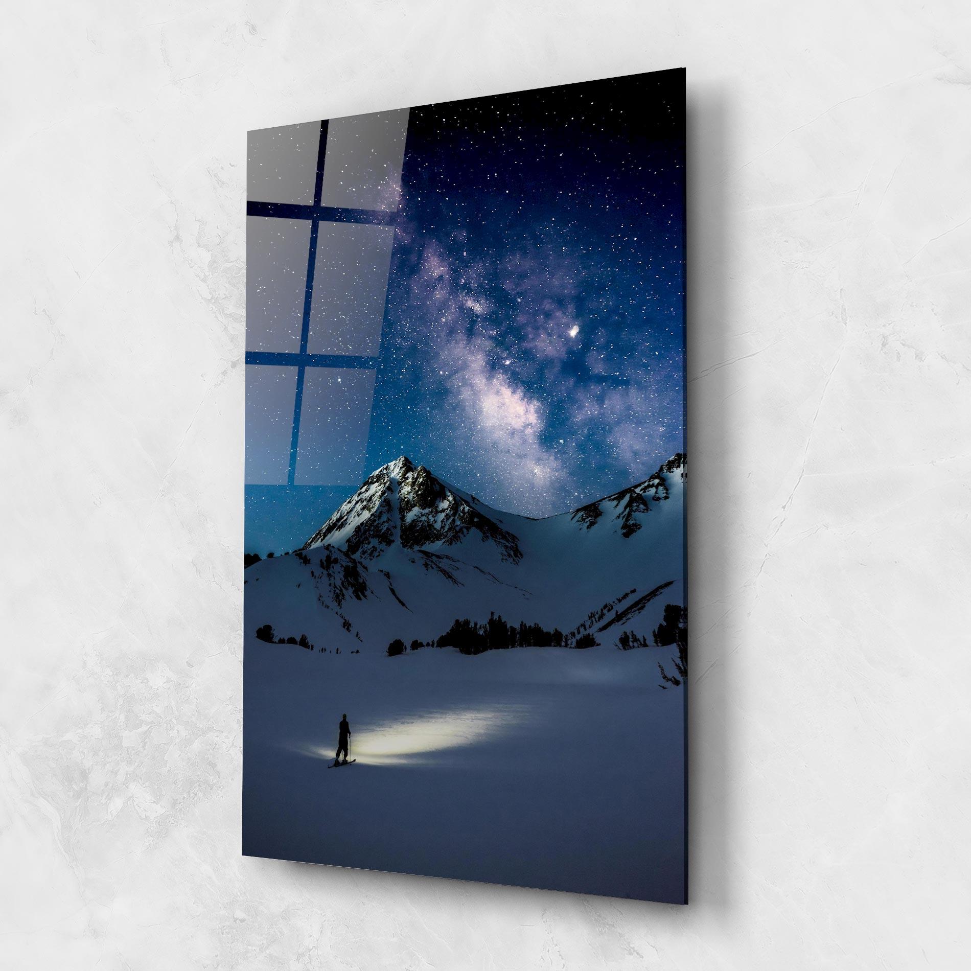 Glasbild Pretty Sky Winter mockup 1