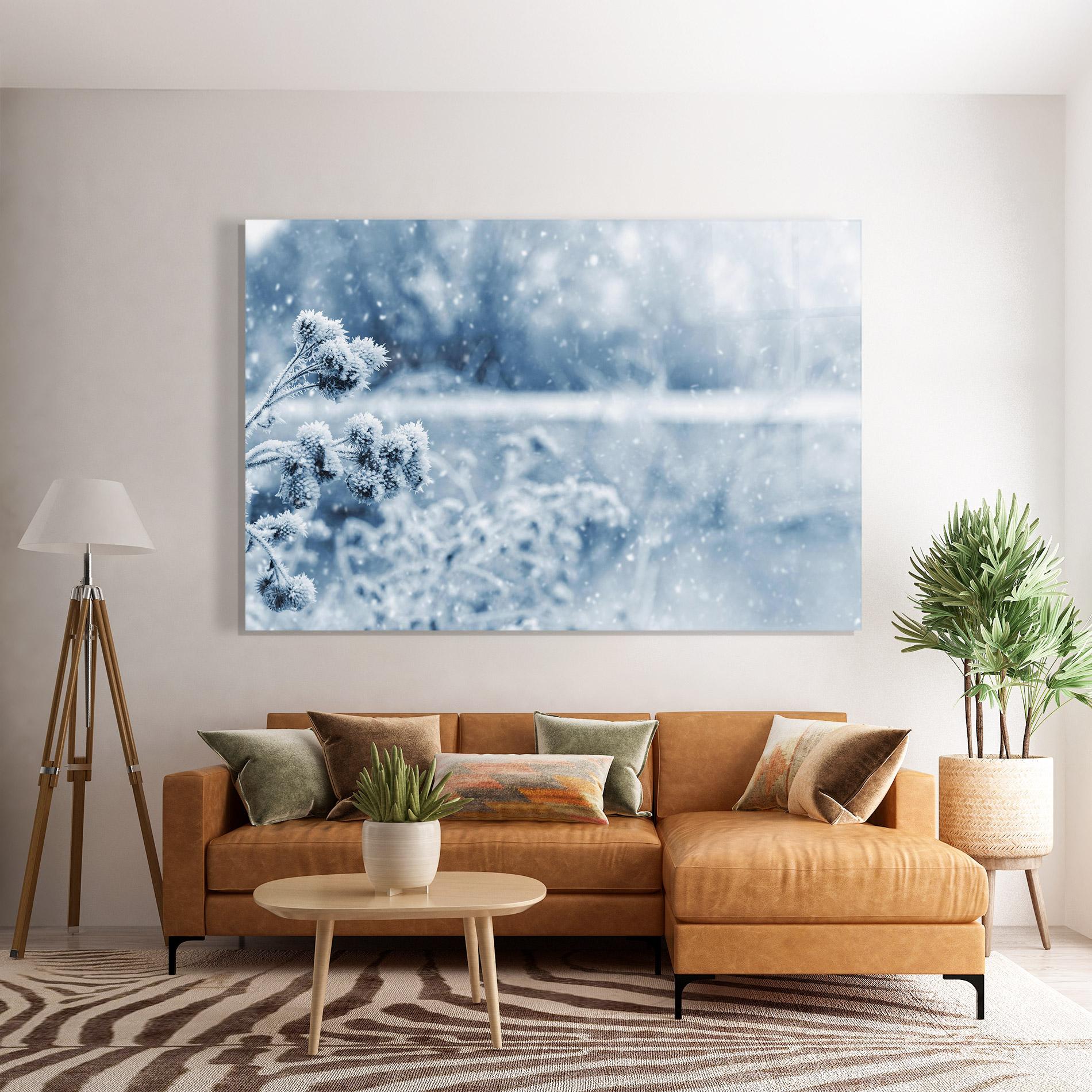Glasbild Pretty Winter Plants mockup 7