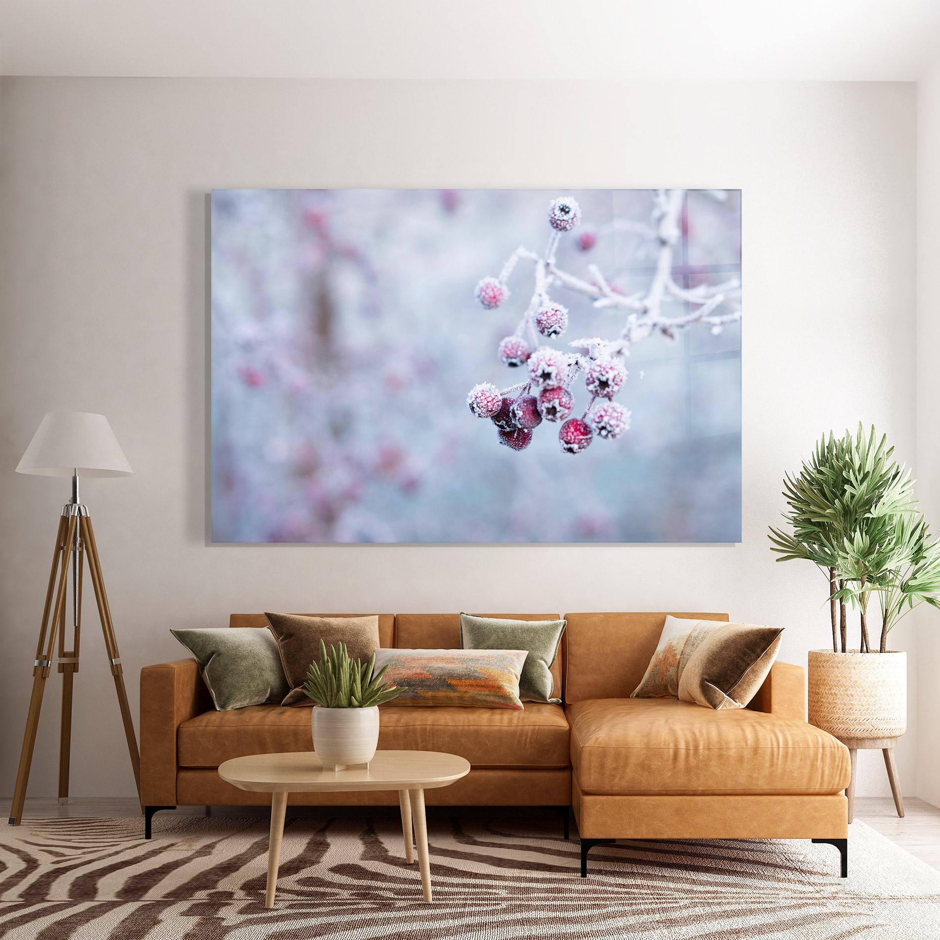 Glasbild Red Winter Fruits mockup 7