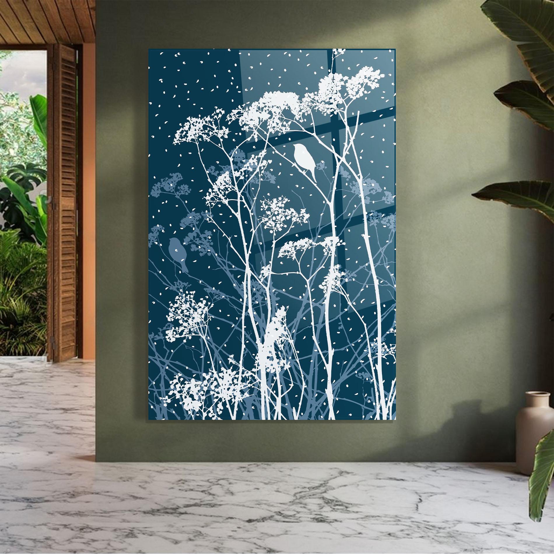 Glasbild Meadow Flowers mockup 7