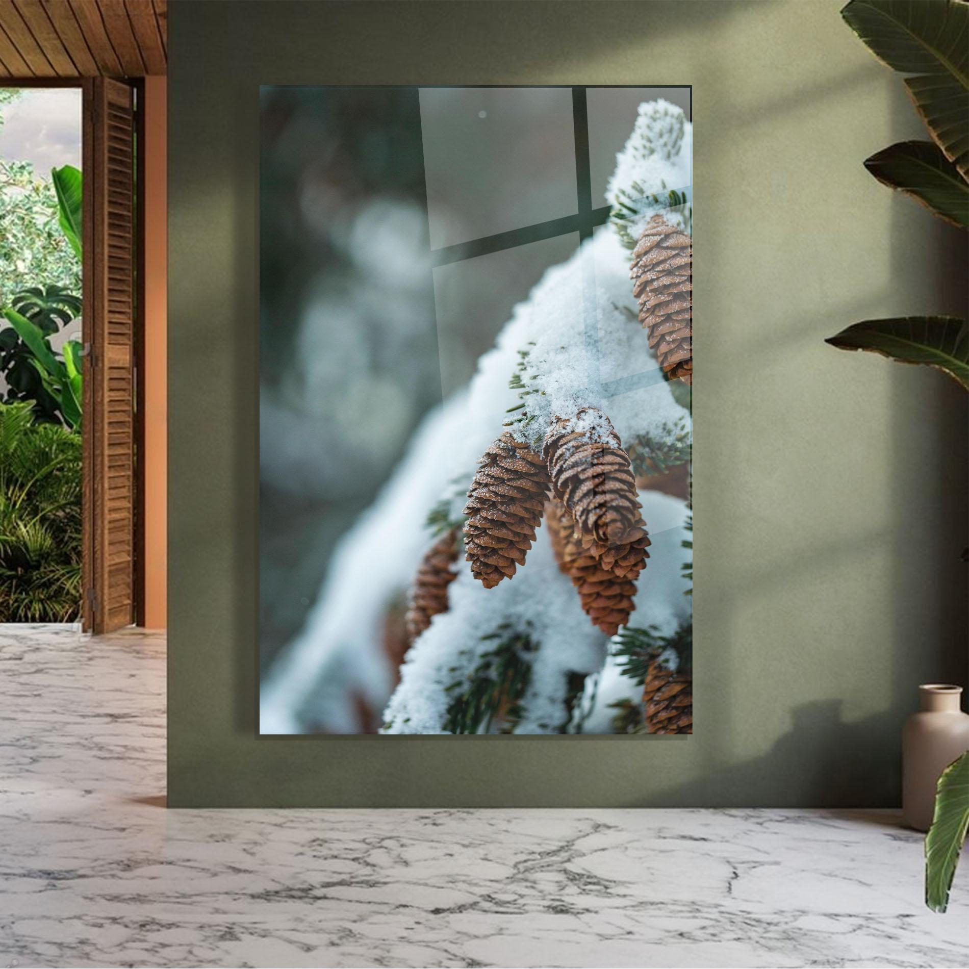 Glasbild Pretty Snow Cones mockup 7