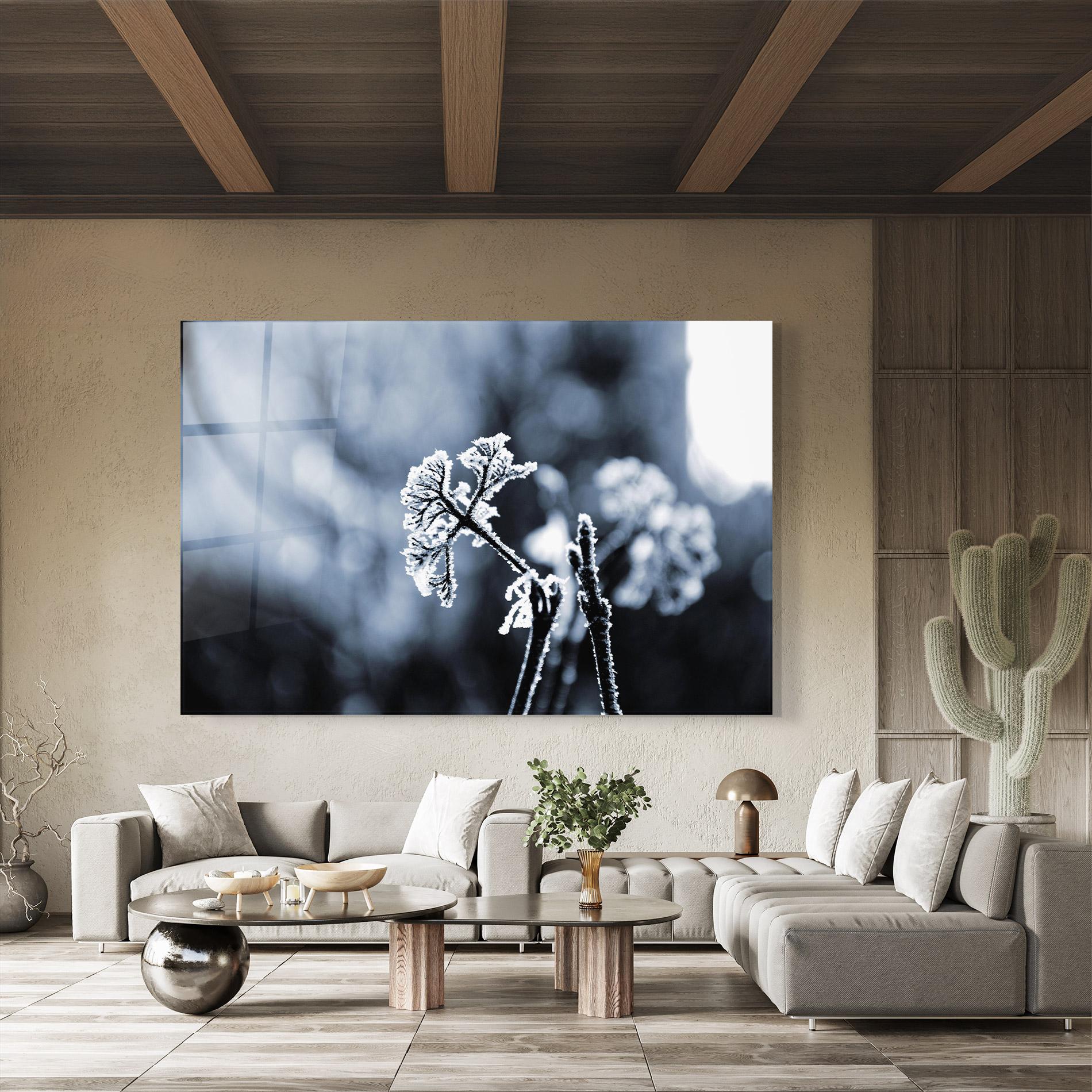 Glasbild Winter Plant mockup 8