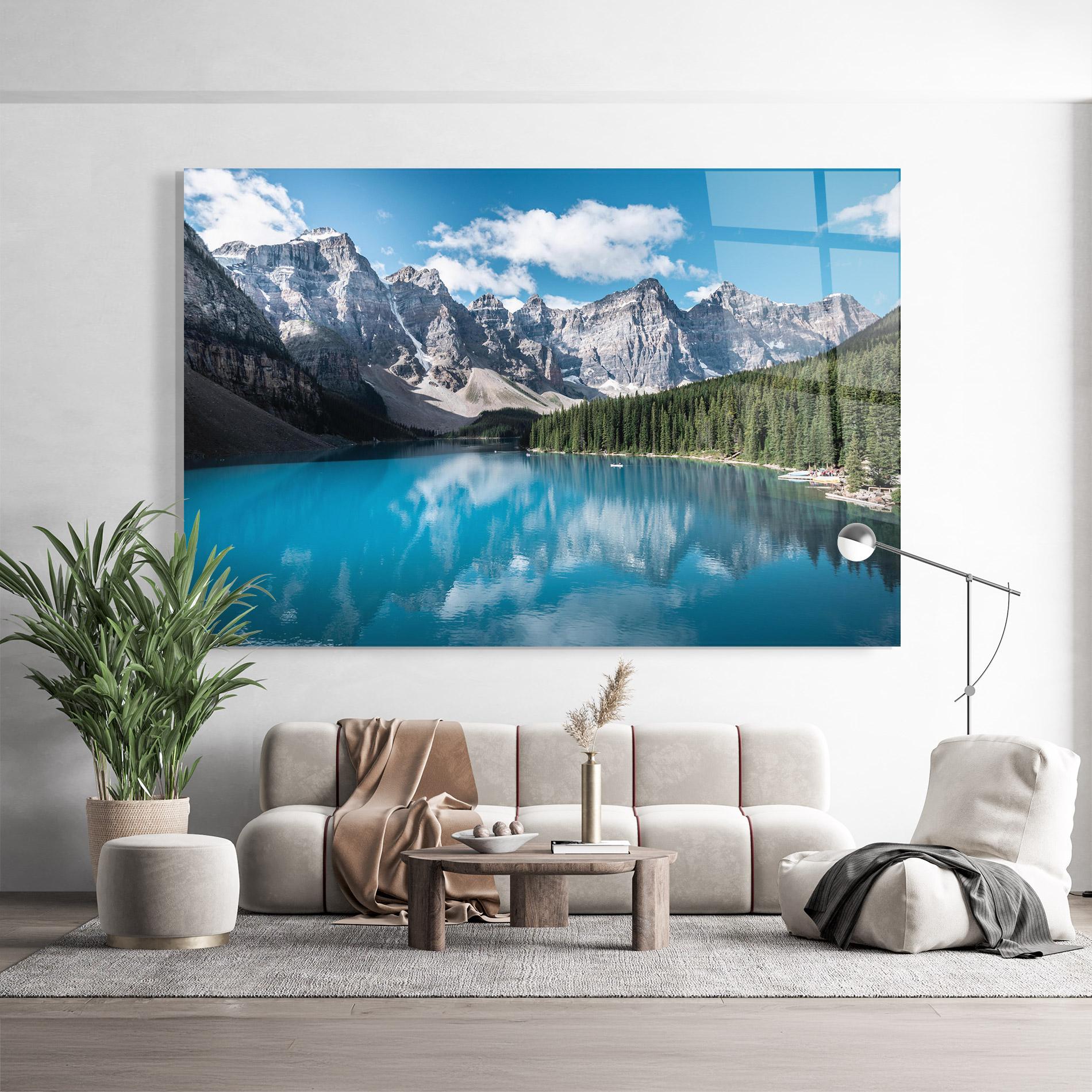 Glasbild Beautiful Lake Canada mockup 9