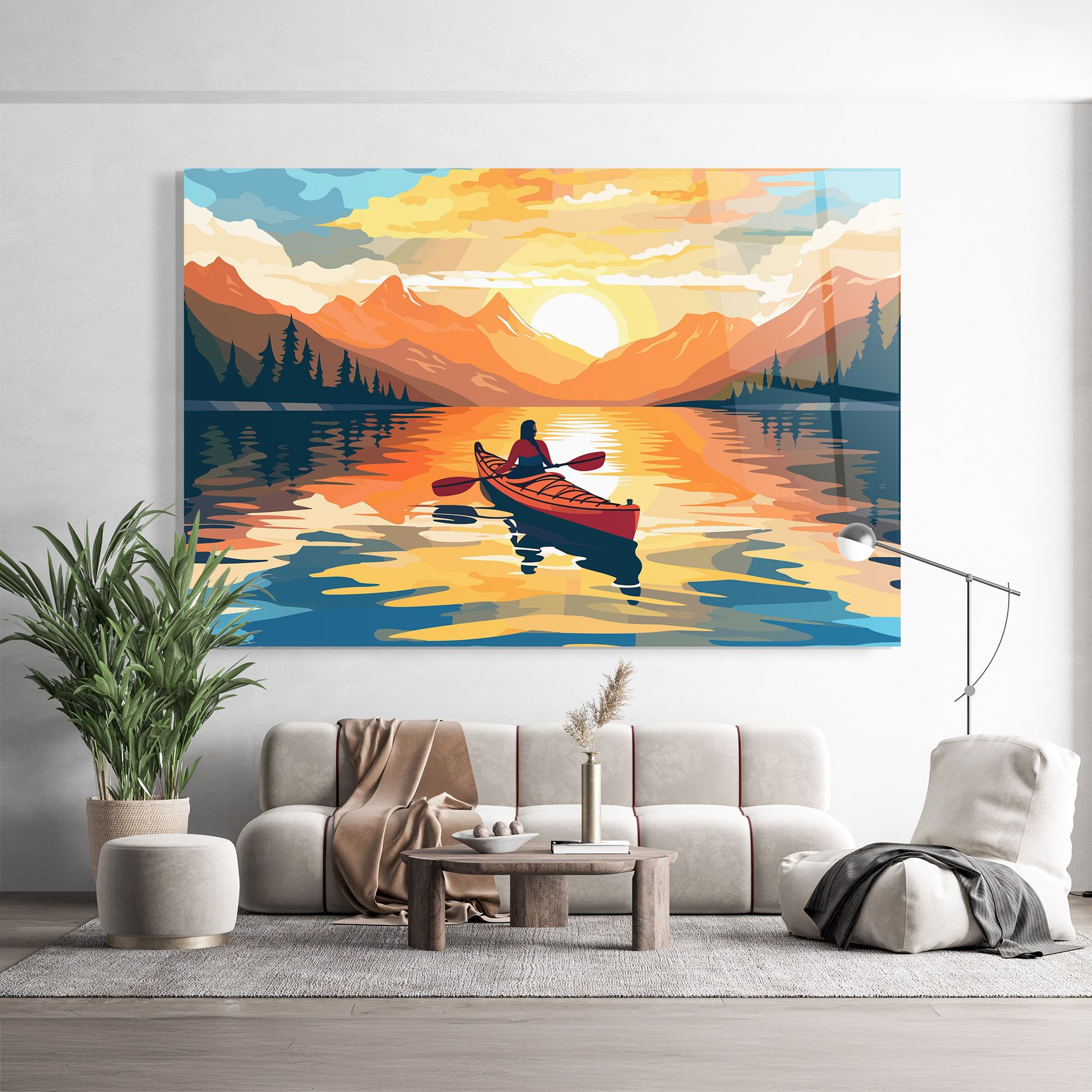 Boat Sunset Woman mockup 9