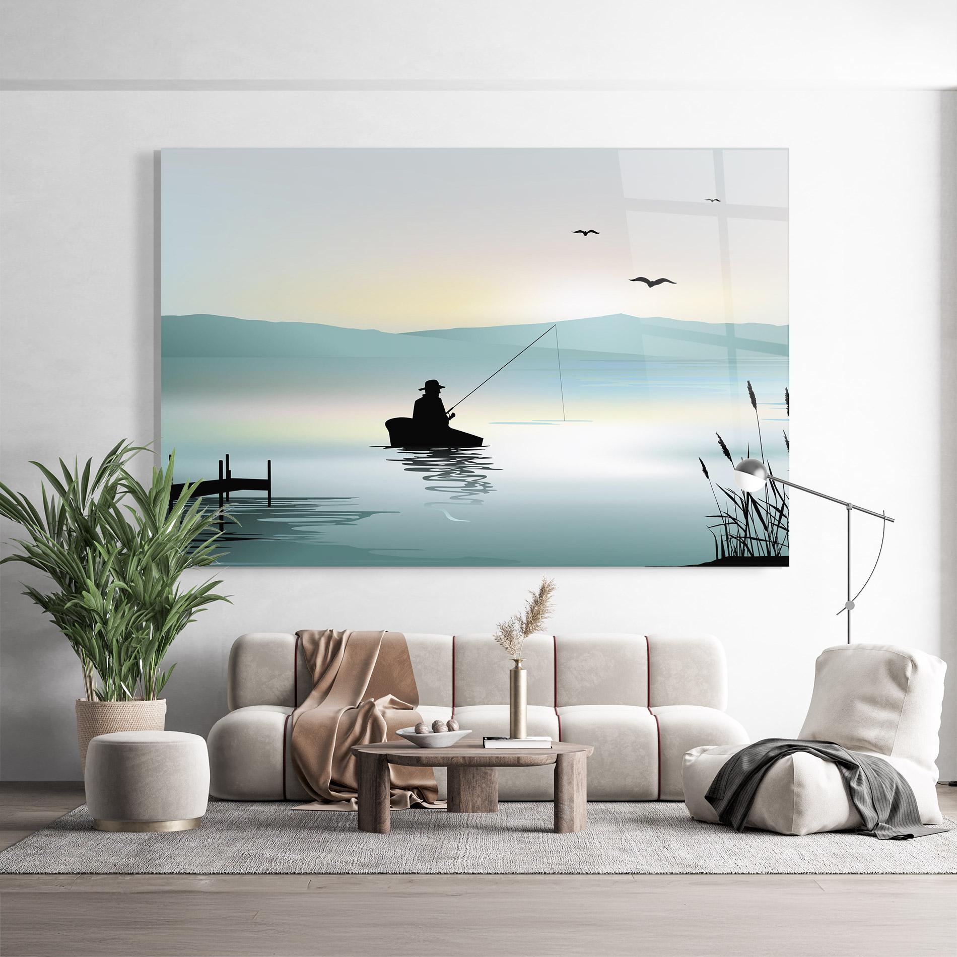 Glasbild Fishman Lake View mockup 9