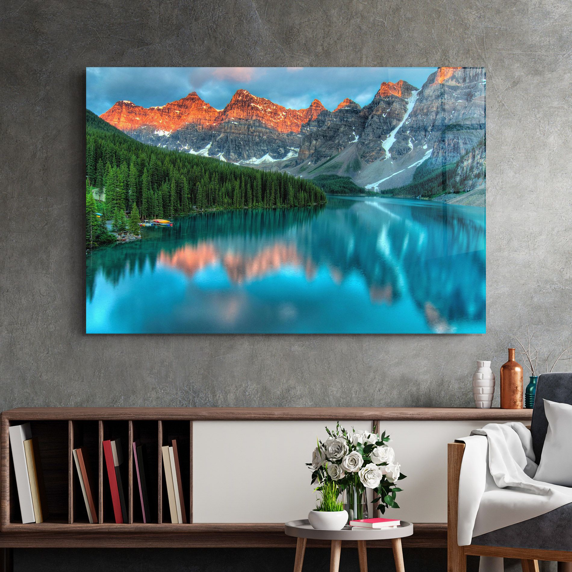 Beautiful Blue Lake mockup 2