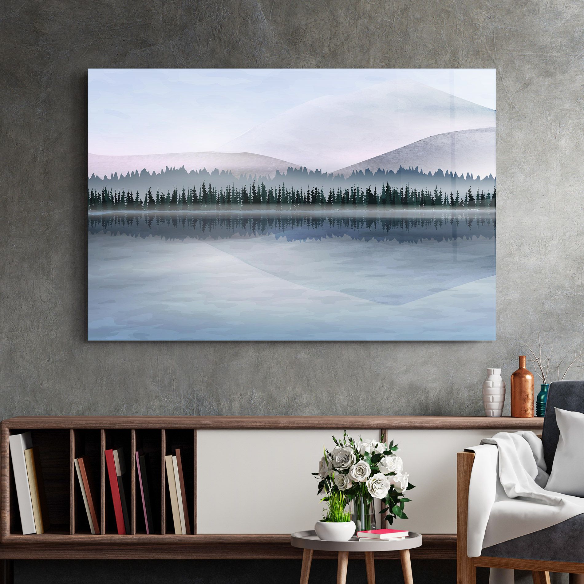 Grey Lake Trees mockup 2