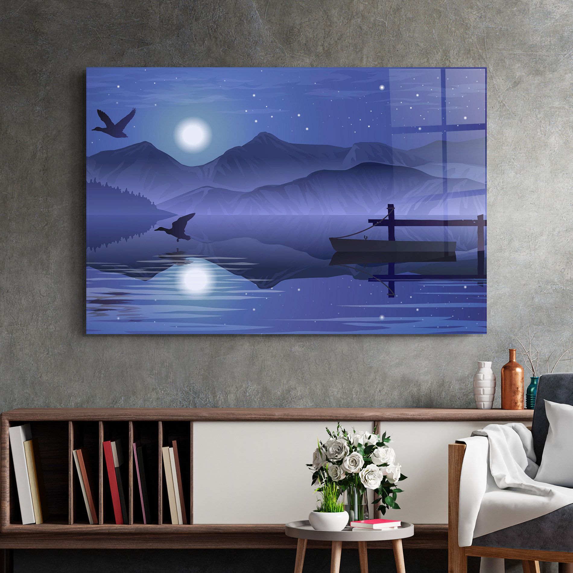 Lake Purple Night mockup 2