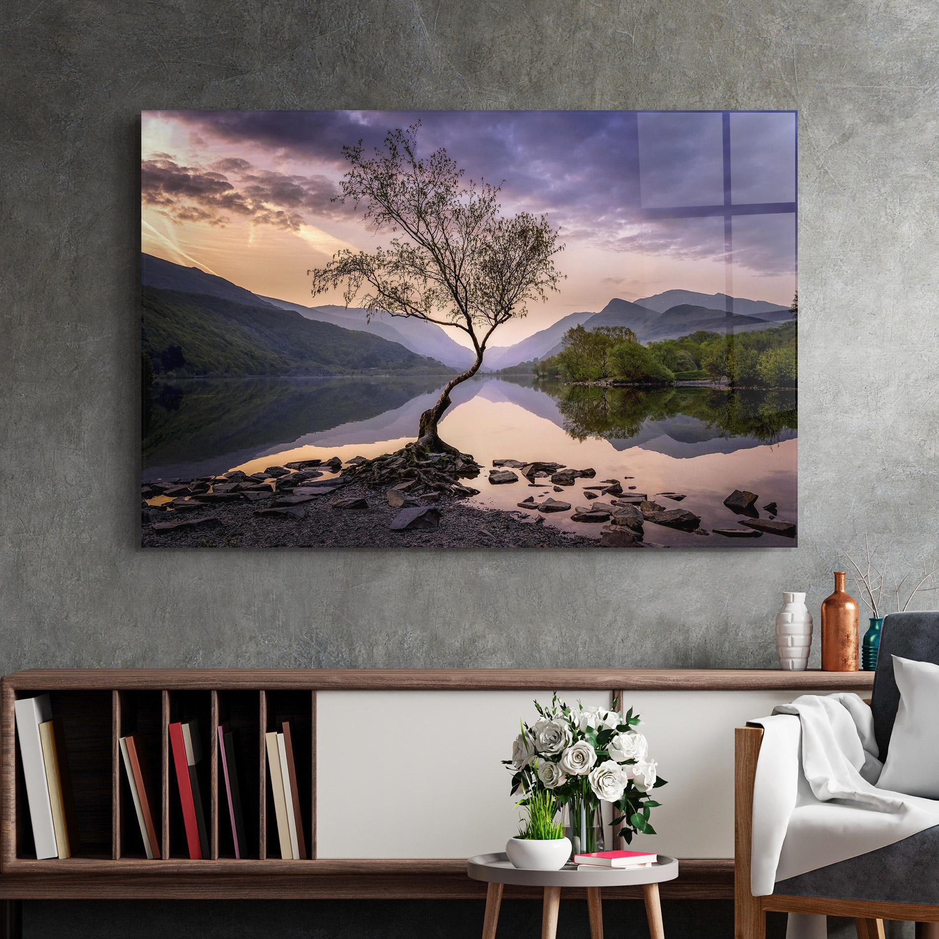 Glasbild Lone Tree mockup 2