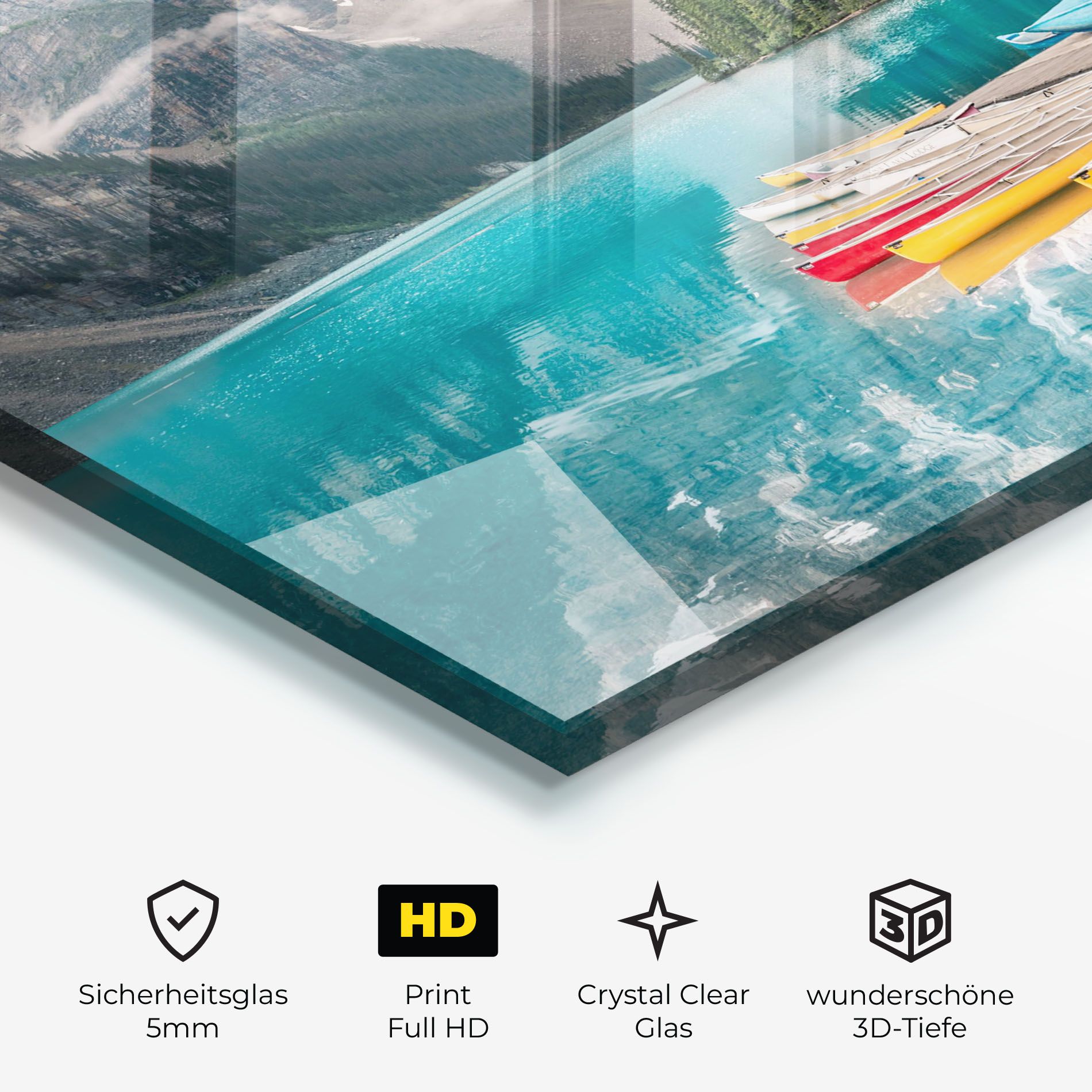 Beautiful Moraine Lake mockup 3