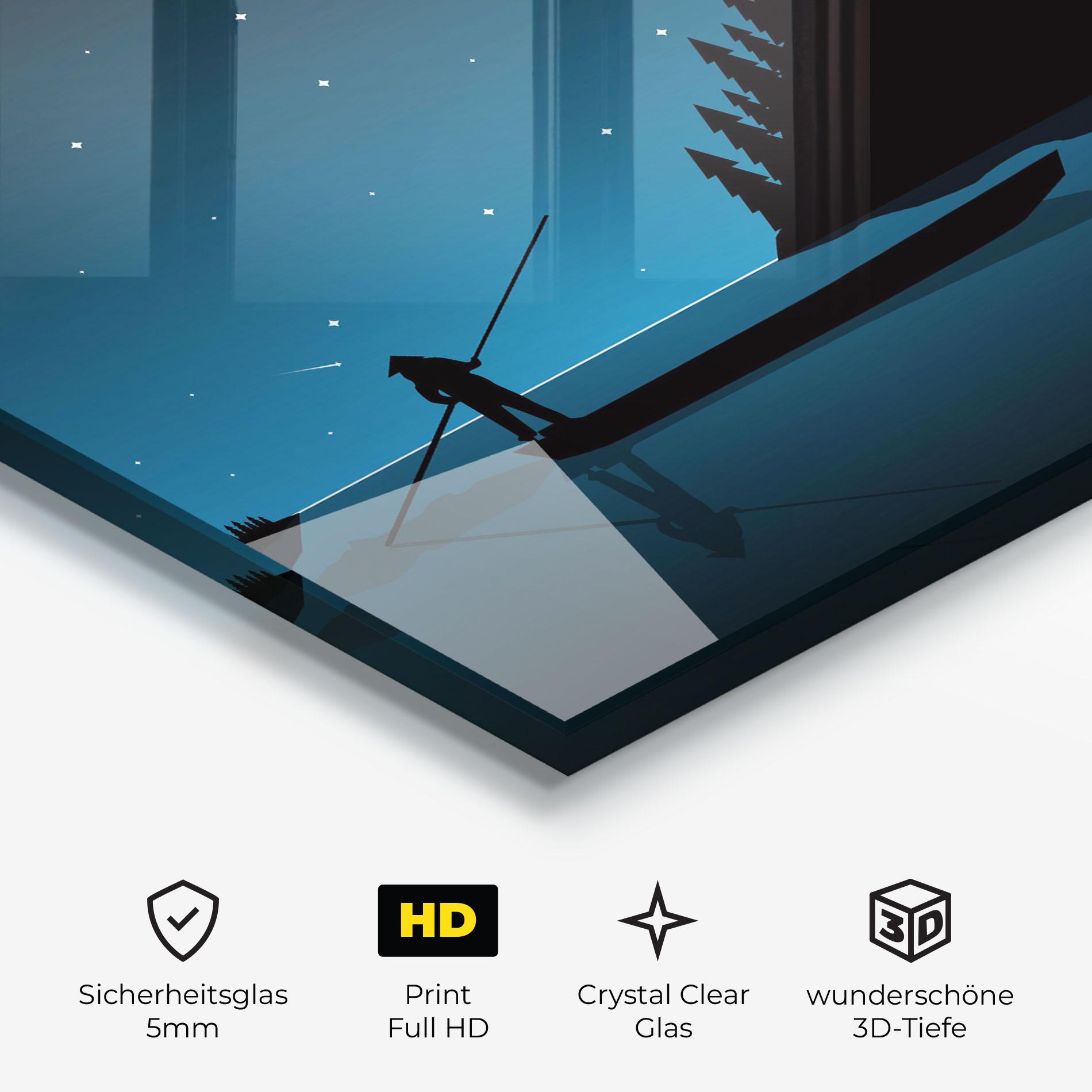 Glasbild Fishman Stars mockup 3