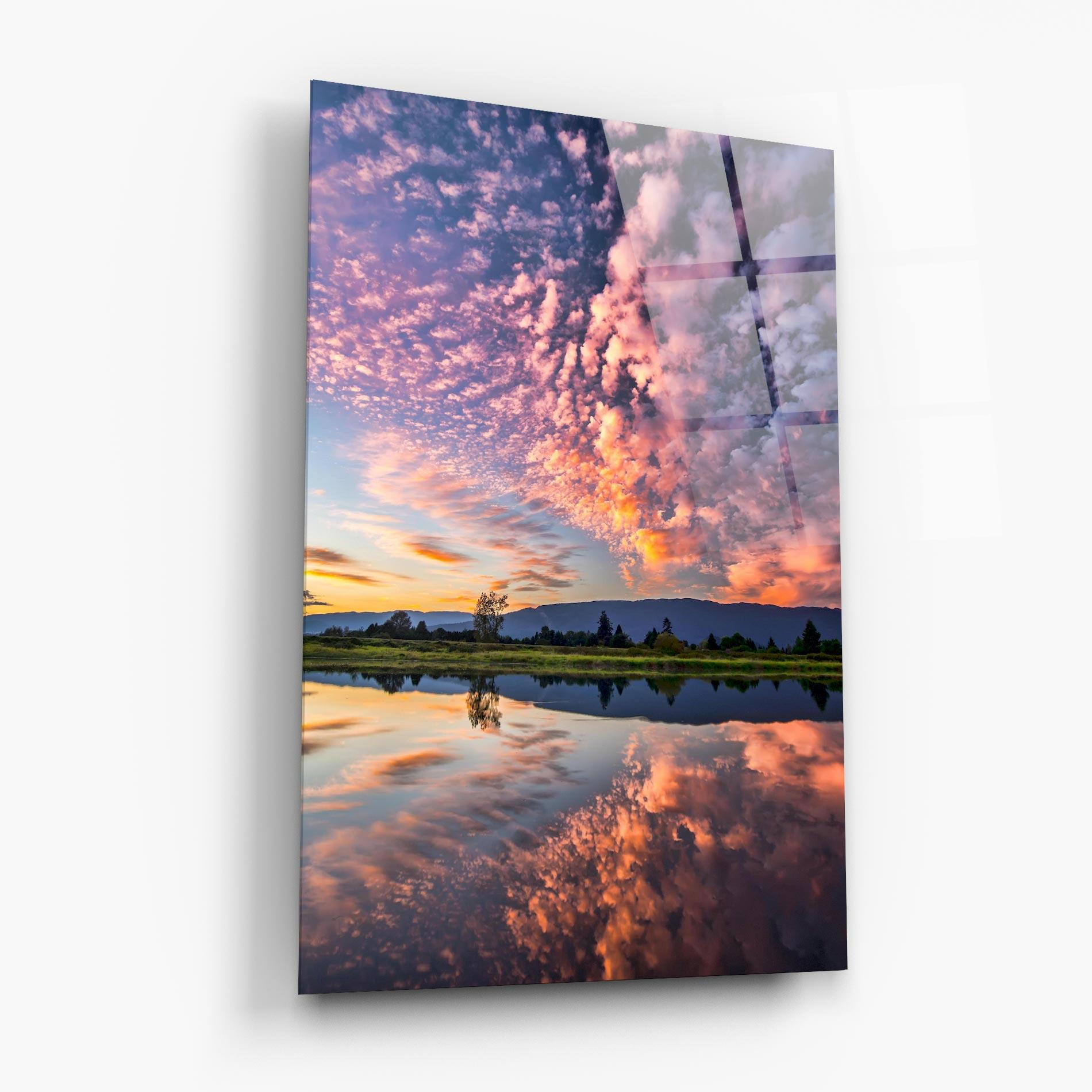 Glasbild Beautiful Sky mockup 6