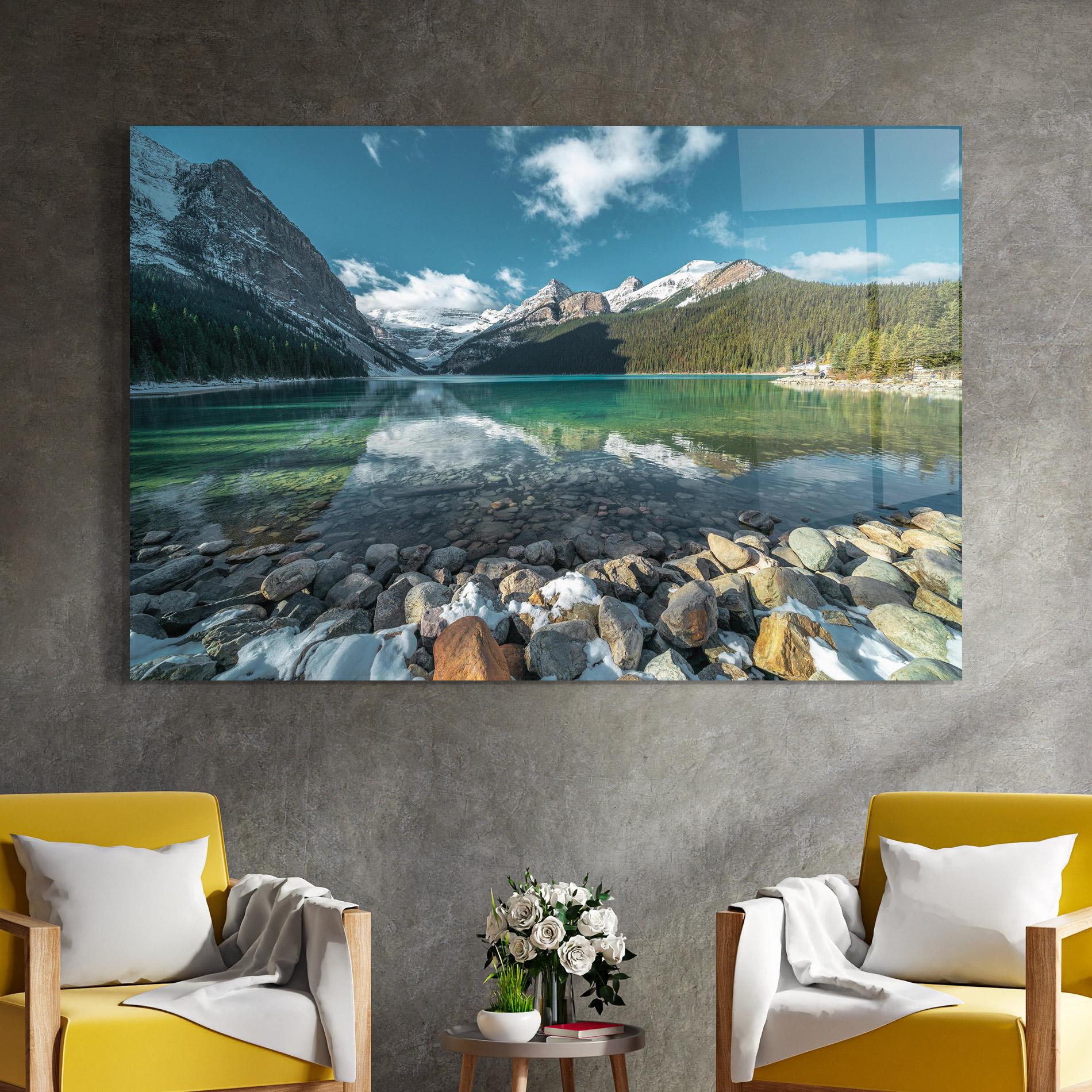 Glasbild Breathtaking View mockup 4