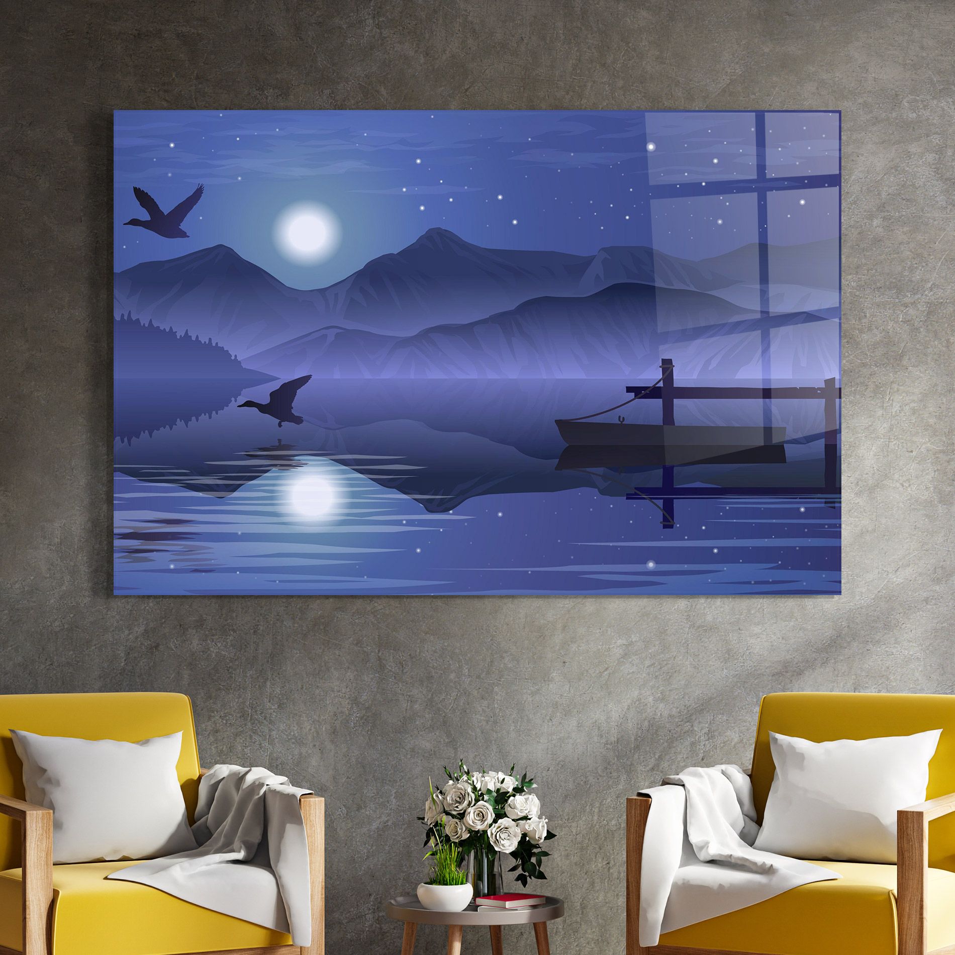 Lake Purple Night mockup 4