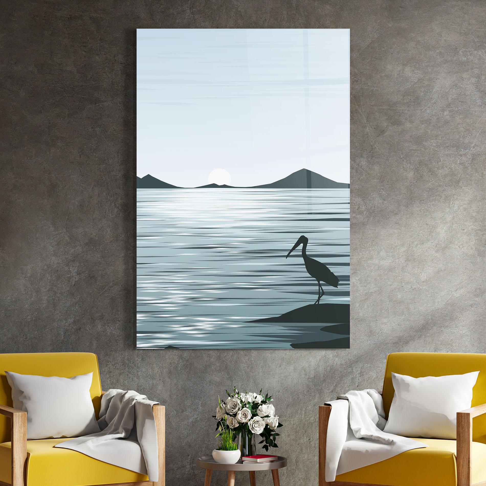 Glasbild Sparkling Lake mockup 4