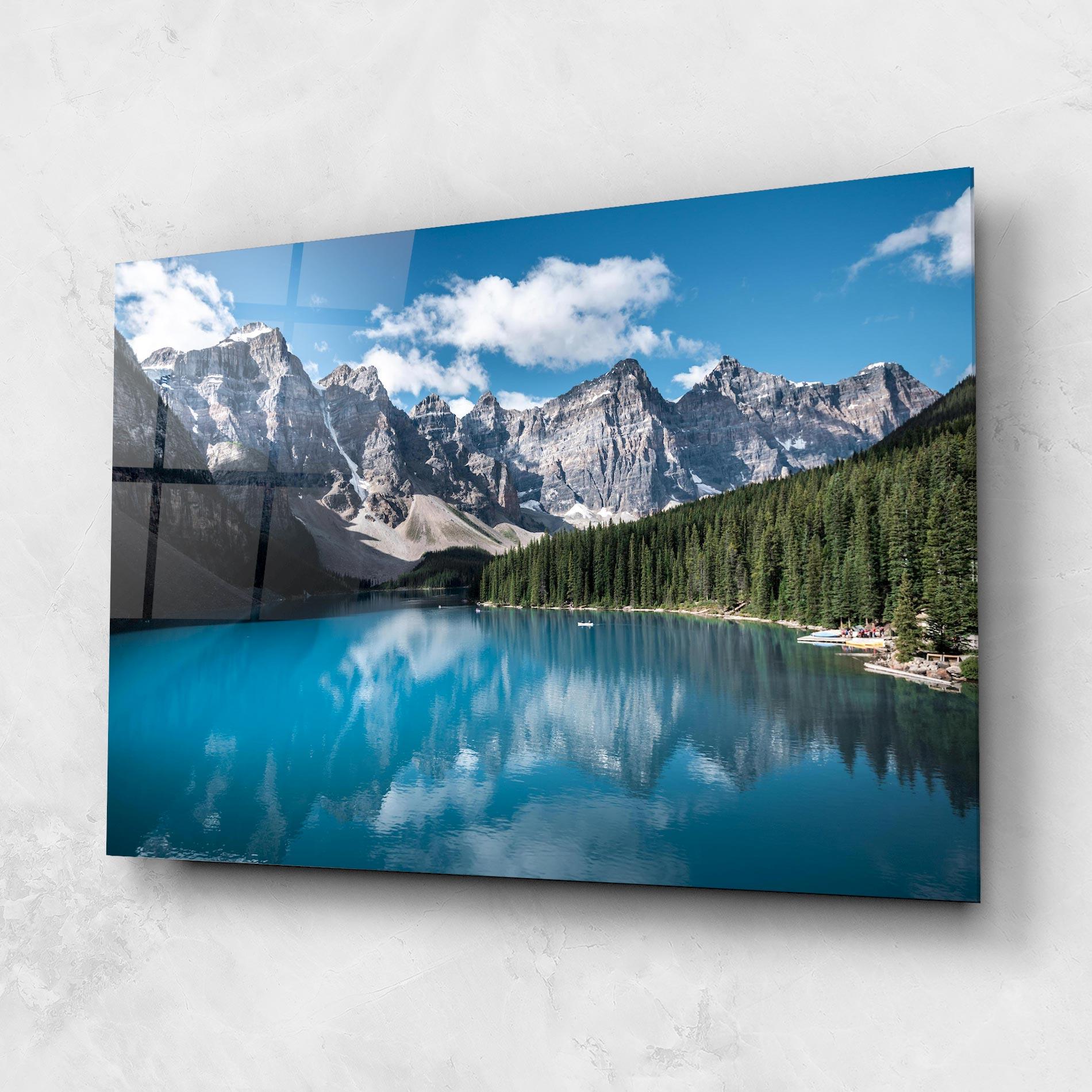 Glasbild Beautiful Lake Canada mockup 1