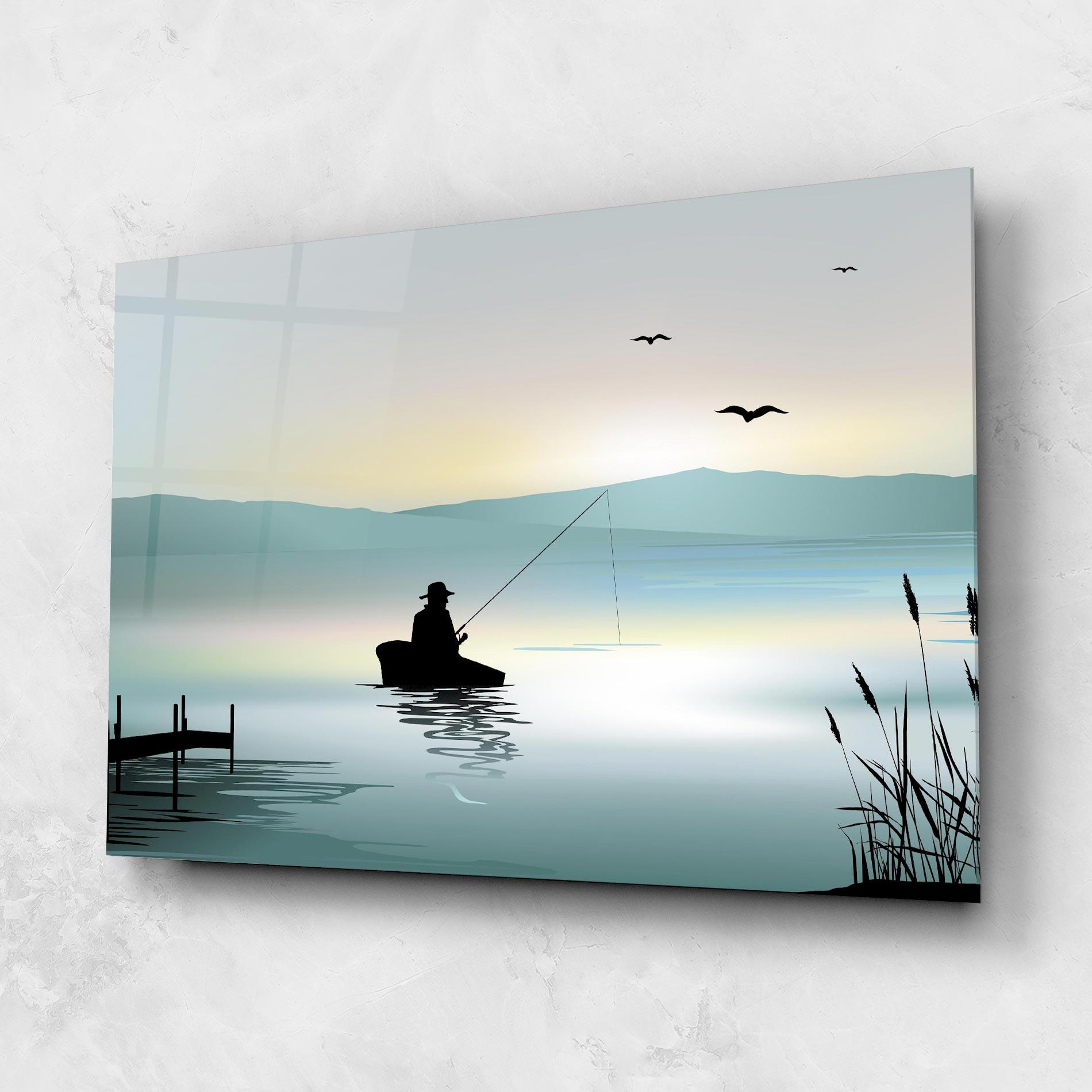 Glasbild Fishman Lake View mockup 1