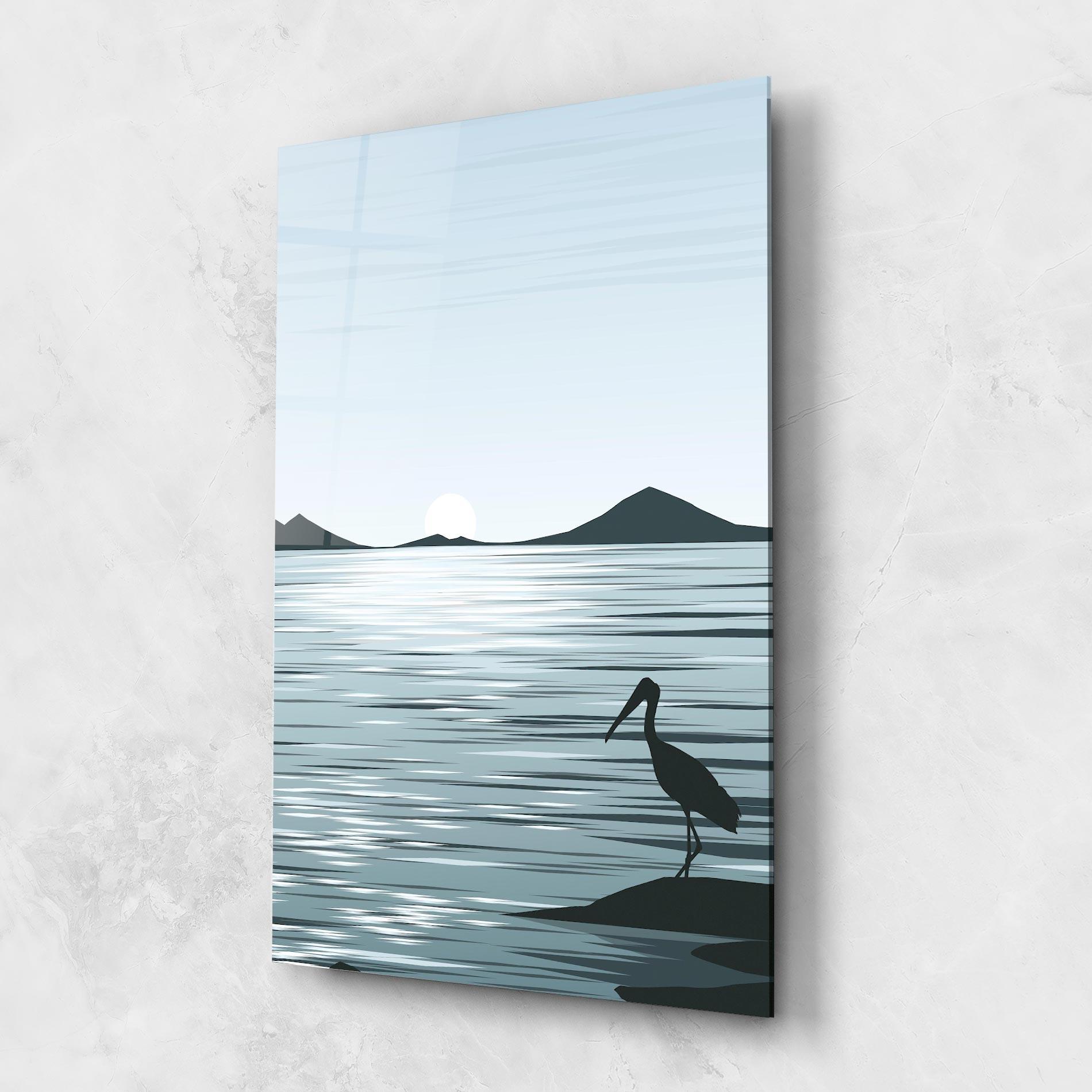 Glasbild Sparkling Lake mockup 1