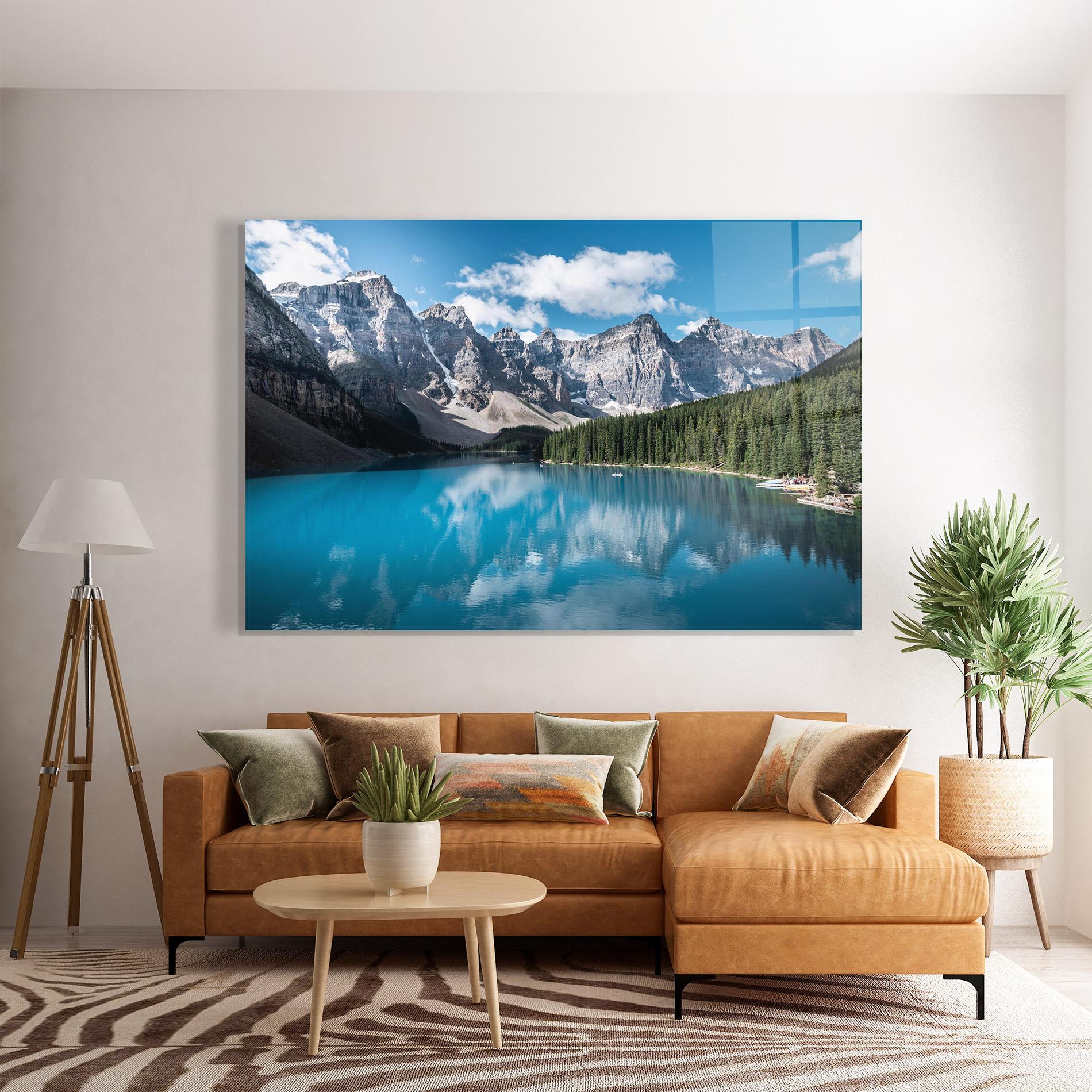 Glasbild Beautiful Lake Canada mockup 7