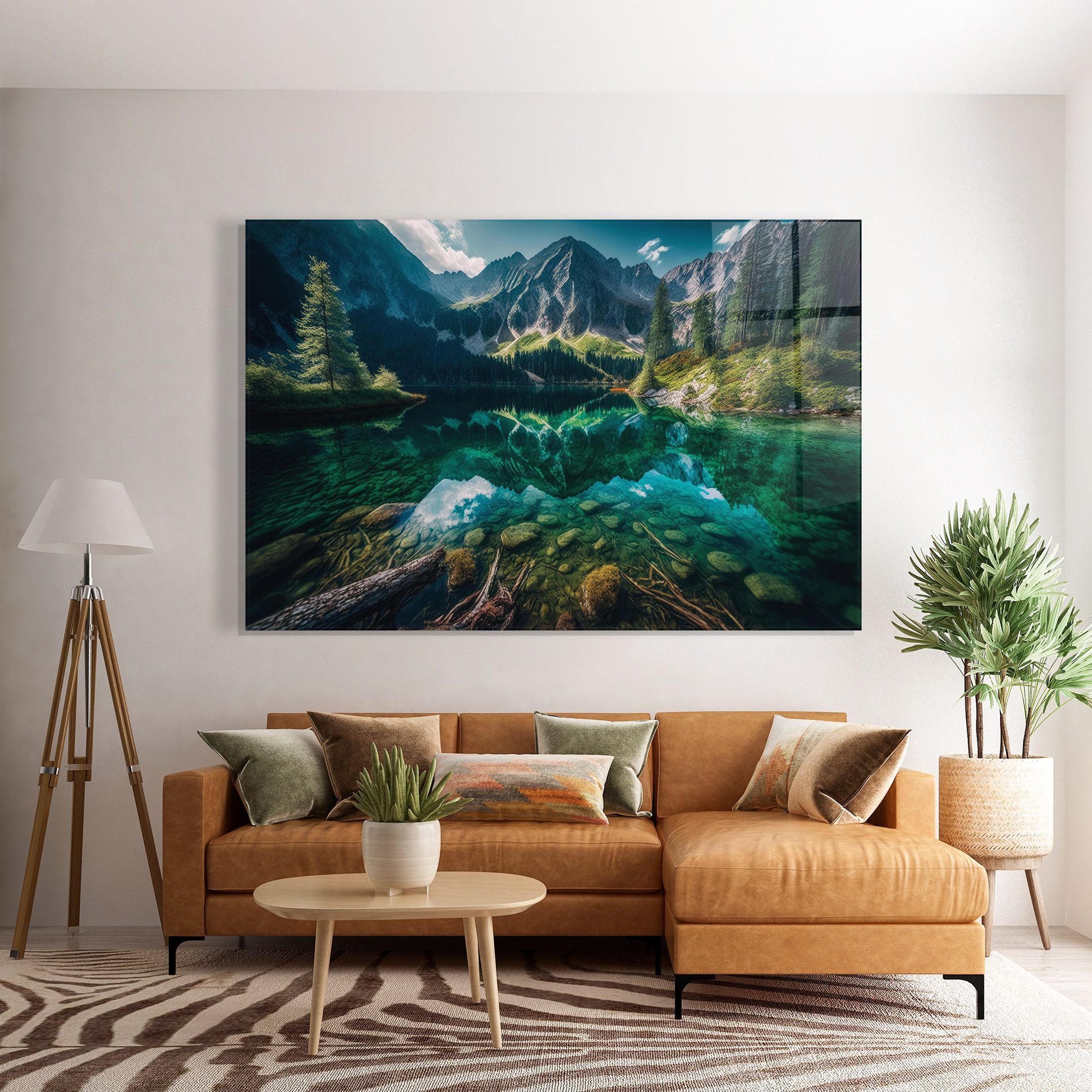 Beautiful Lake Mountain mockup 7