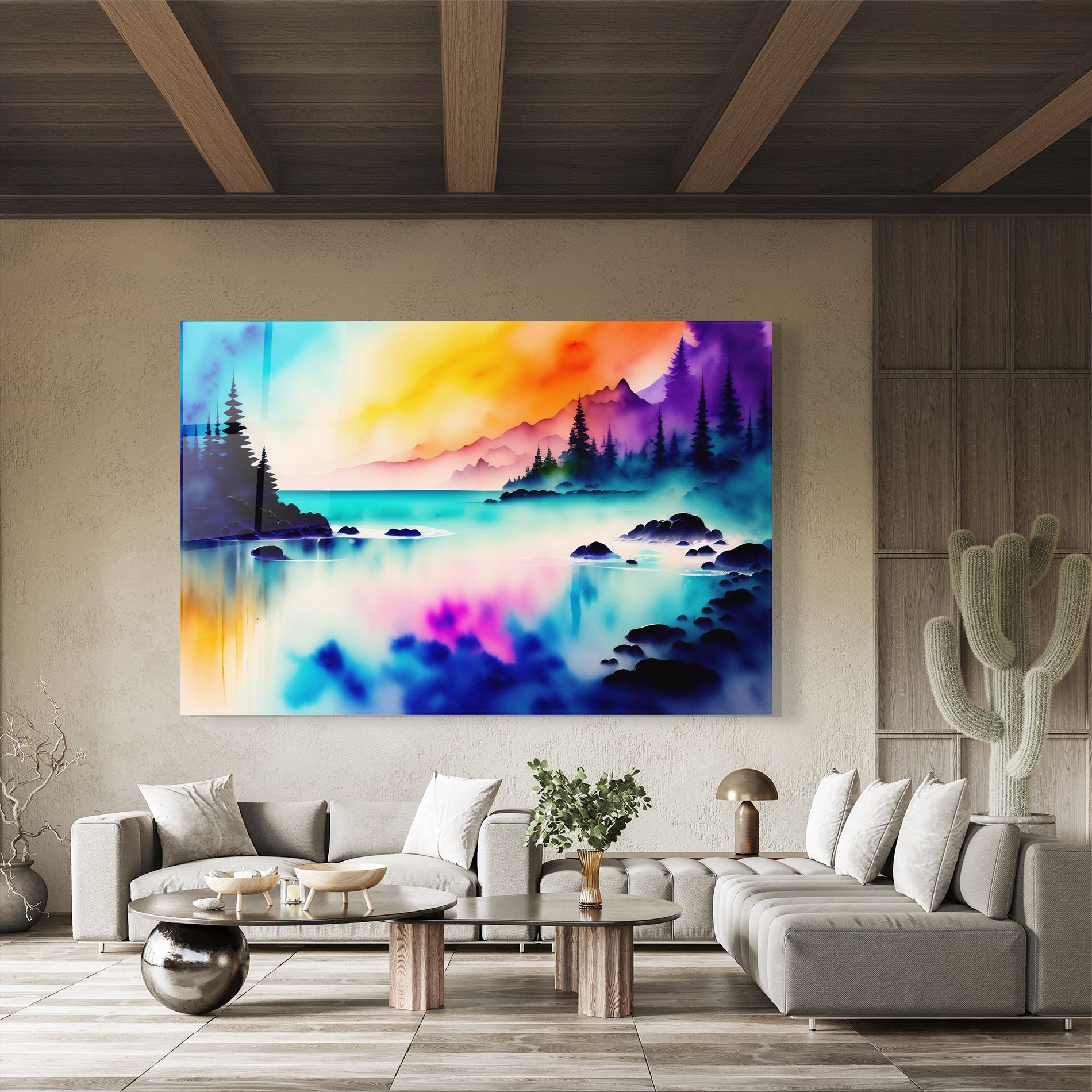 Lake Painting mockup 8