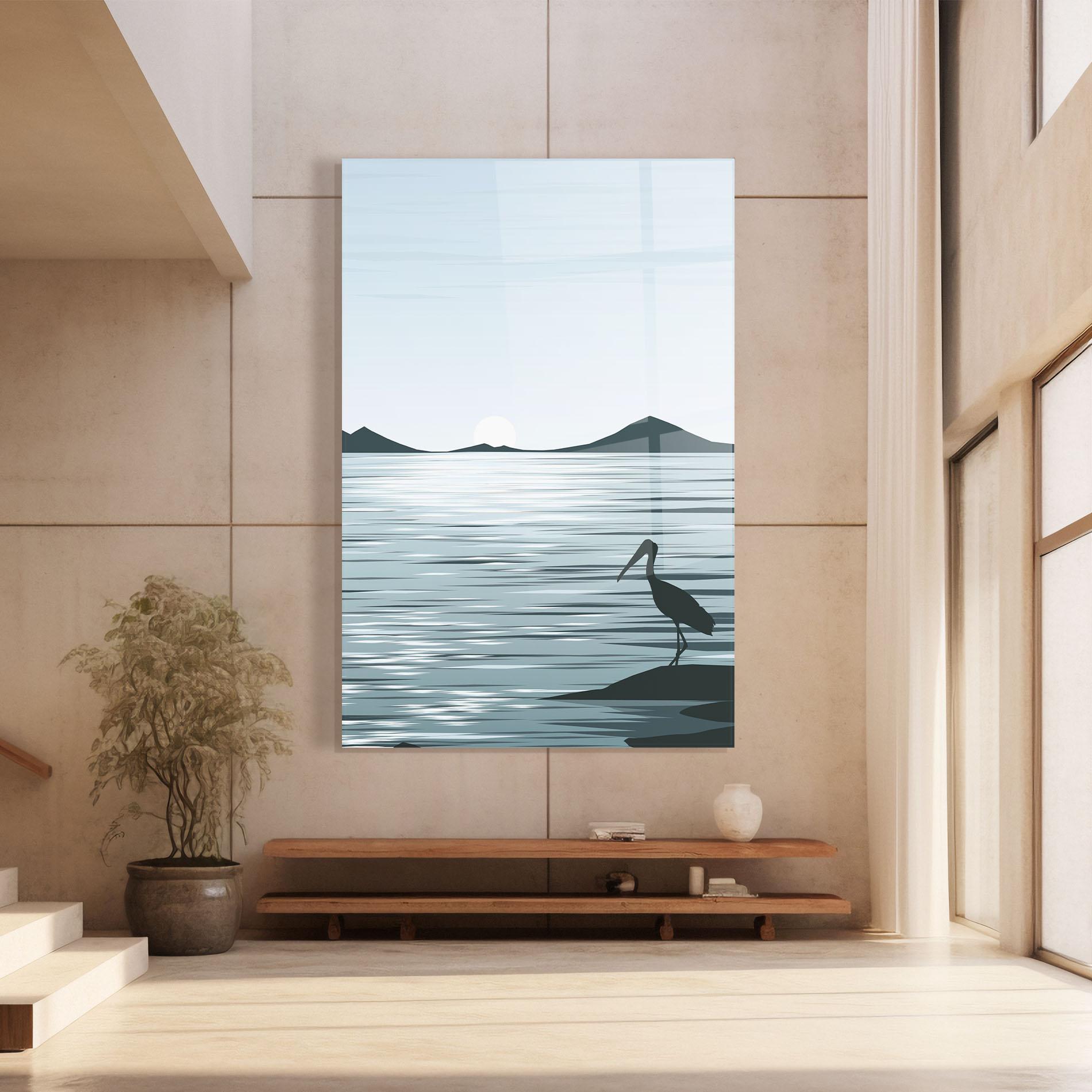 Glasbild Sparkling Lake mockup 8