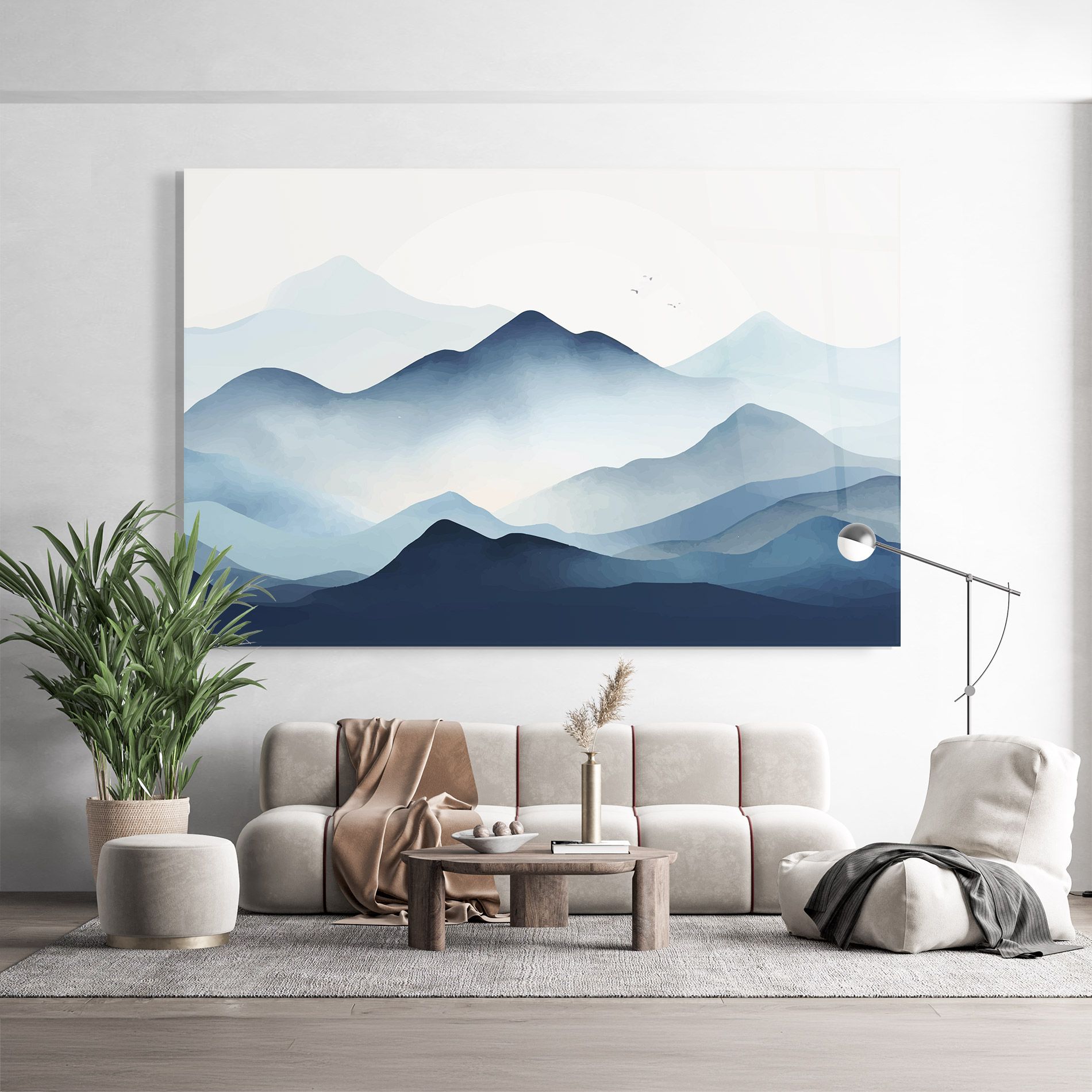 Blue Foggy Mountain mockup 9