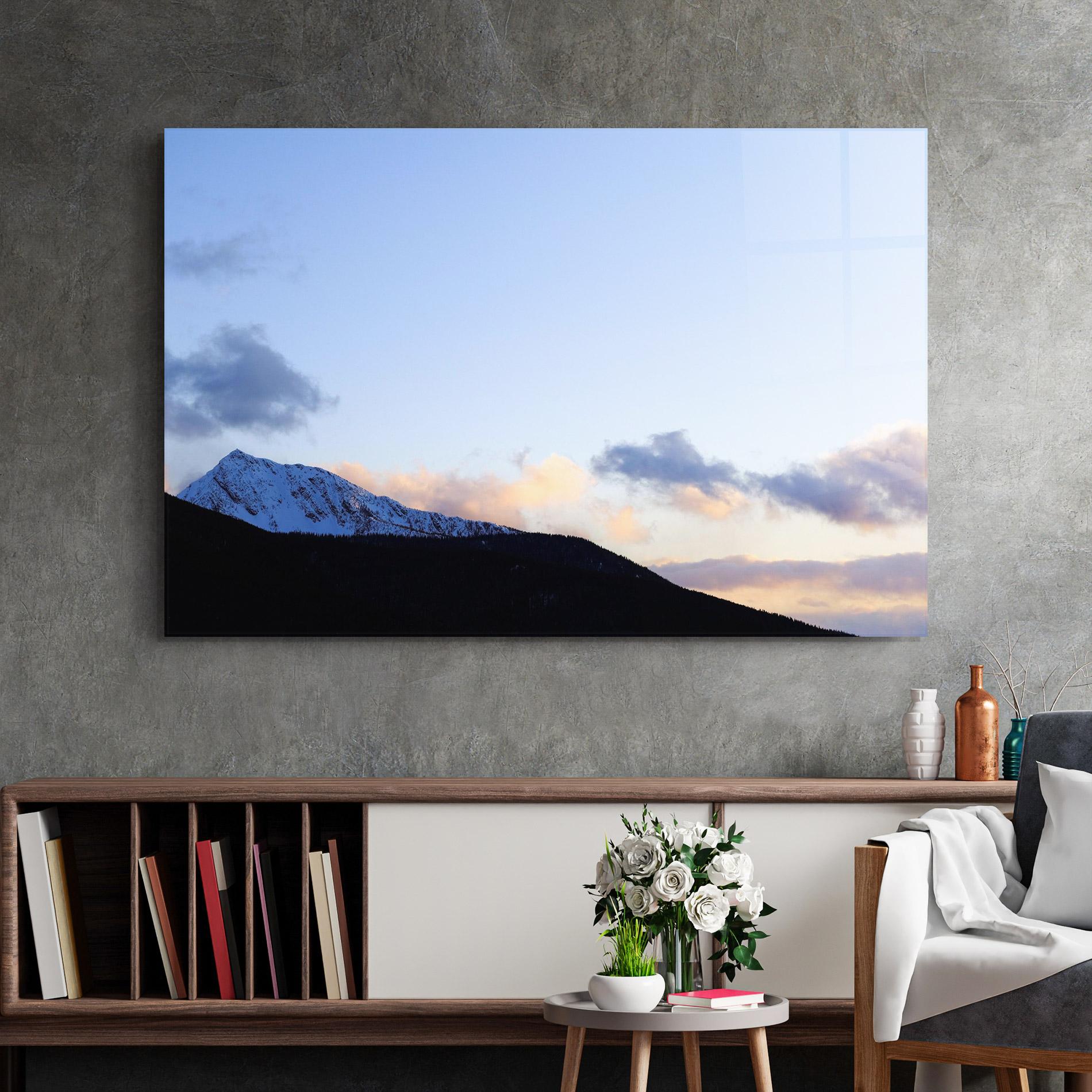 Glasbild Cloud Sky Mountain mockup 2