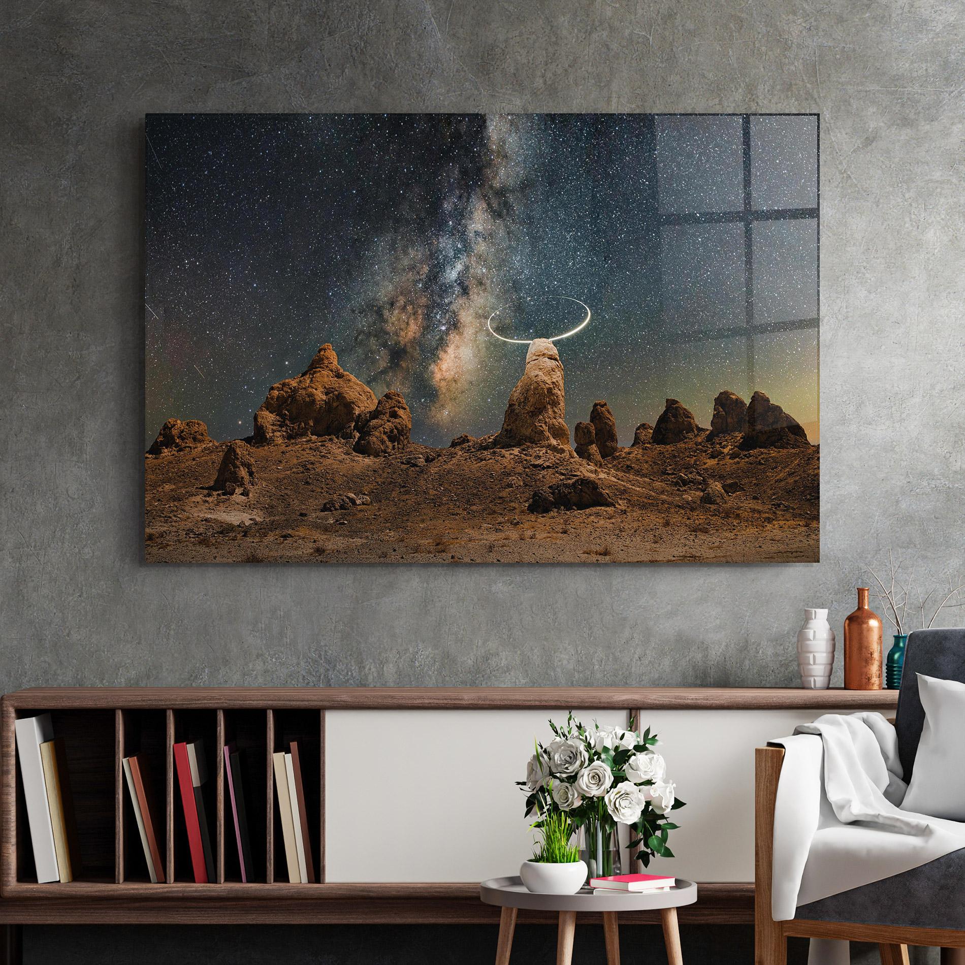 Glasbild Galactic Stones mockup 2