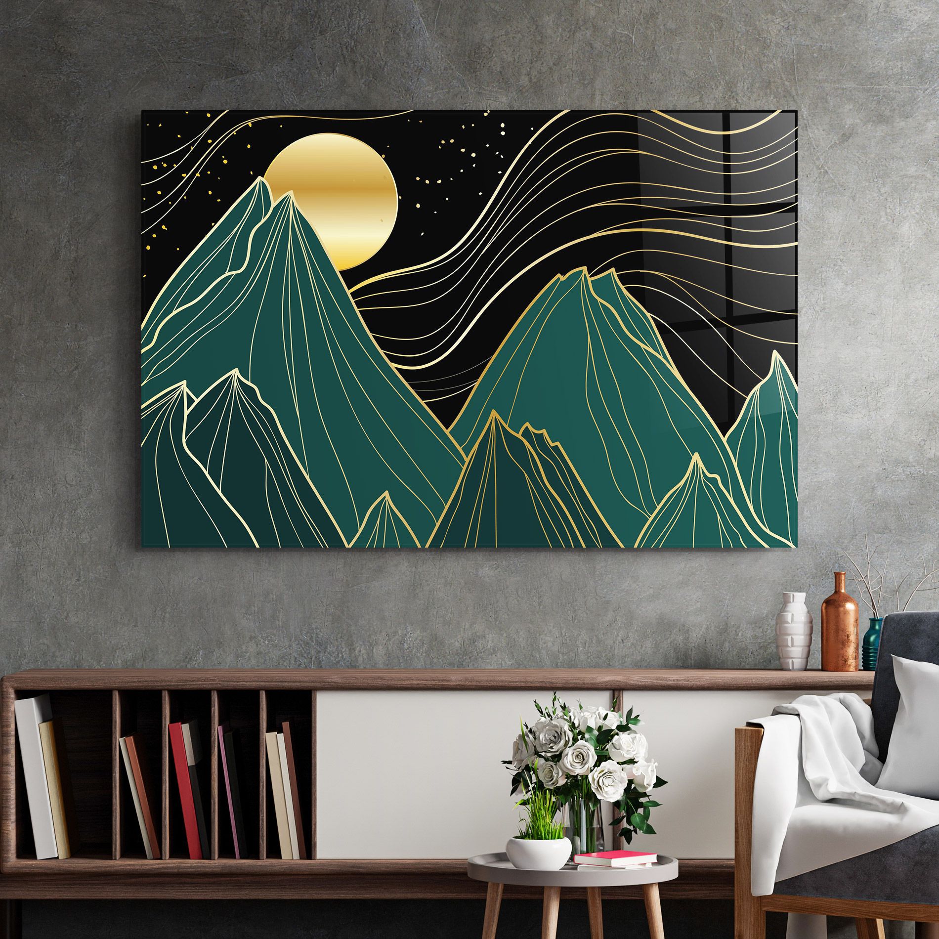 Mountain Gold Moon mockup 2