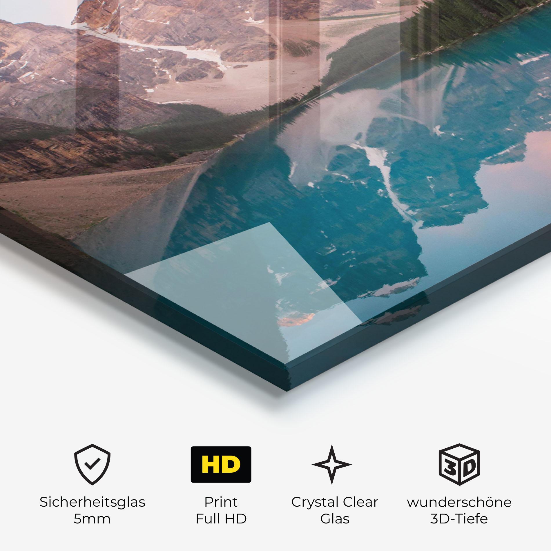 Glasbild Dream Land mockup 3