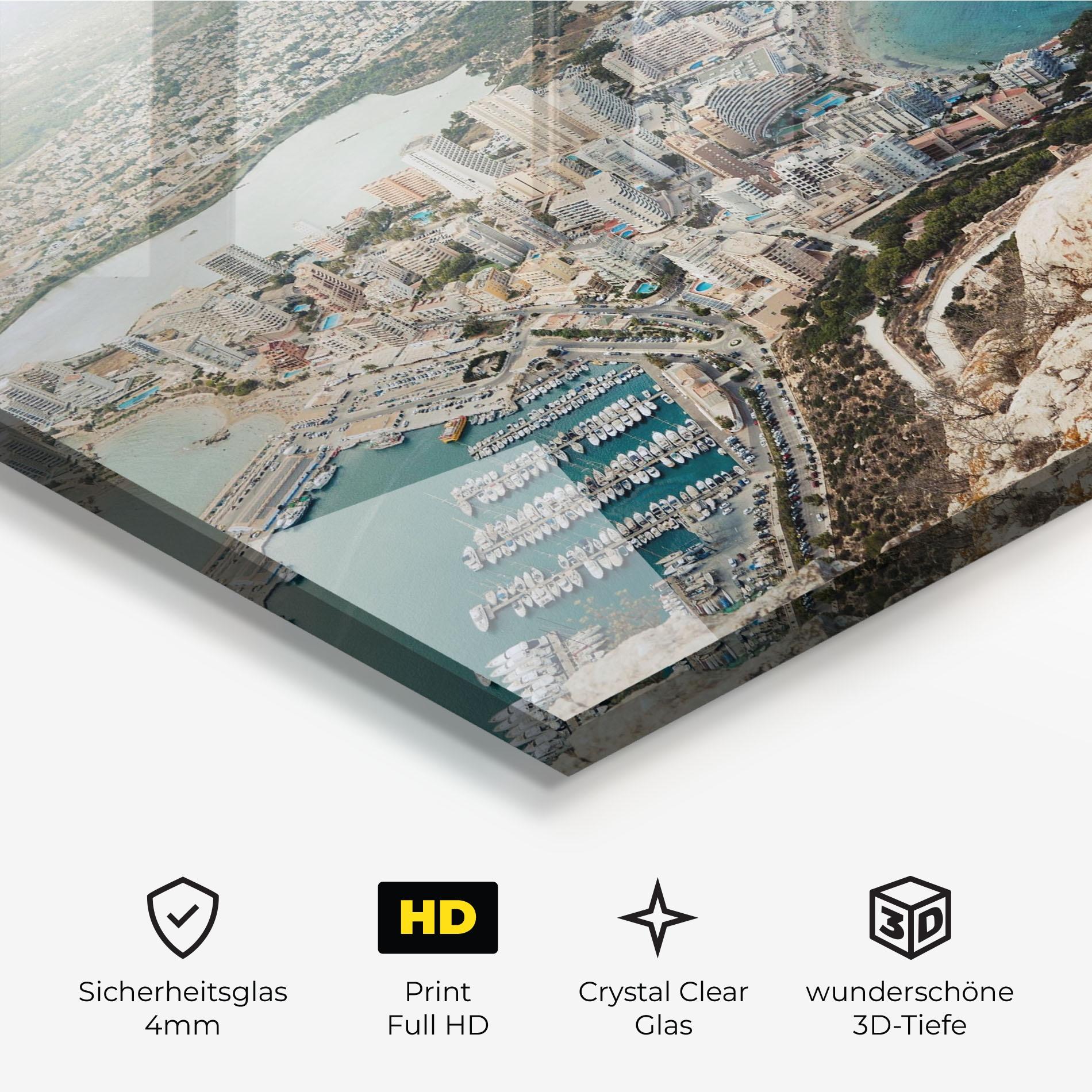 Glasbild Coast City mockup 3