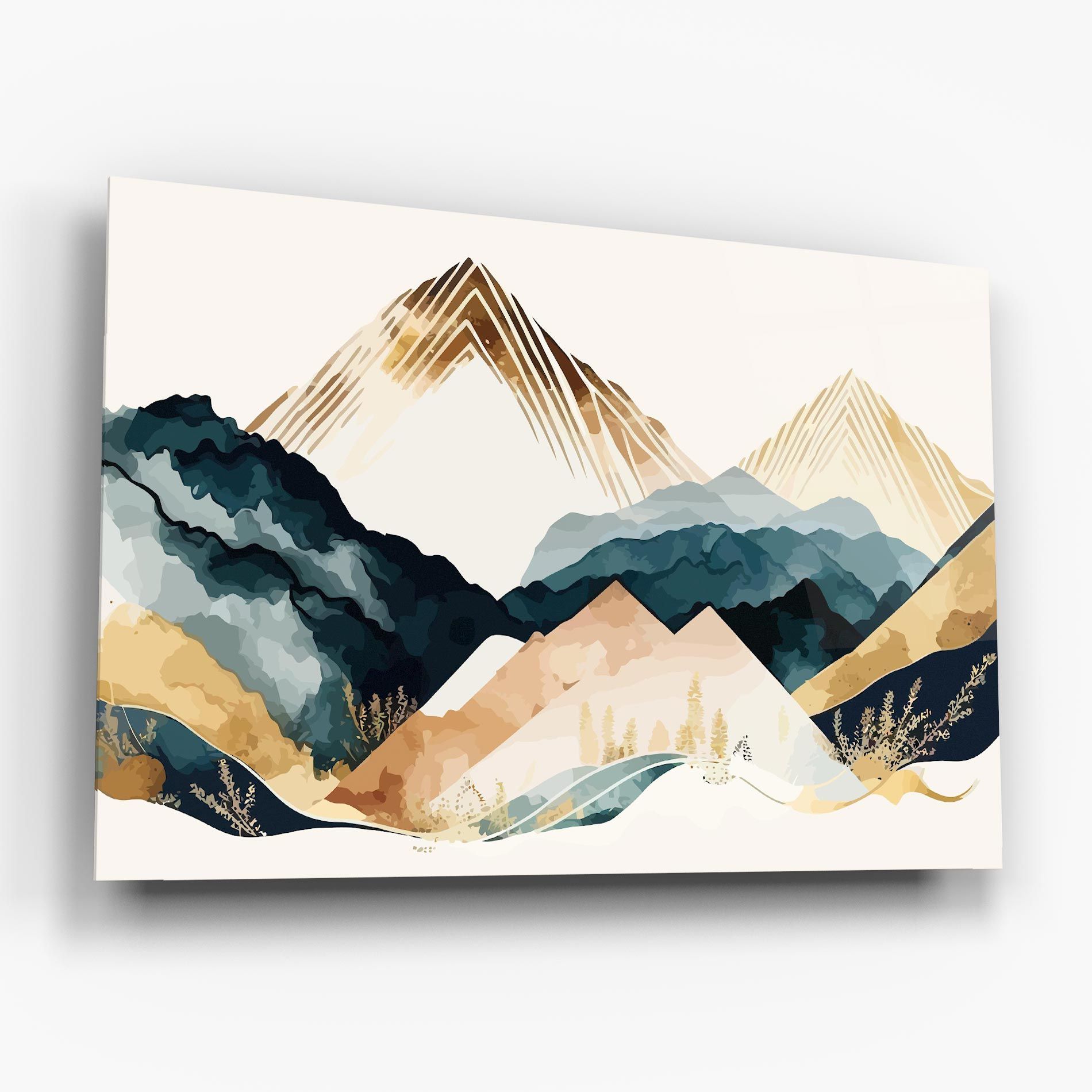 Gold Green Mountain mockup 6