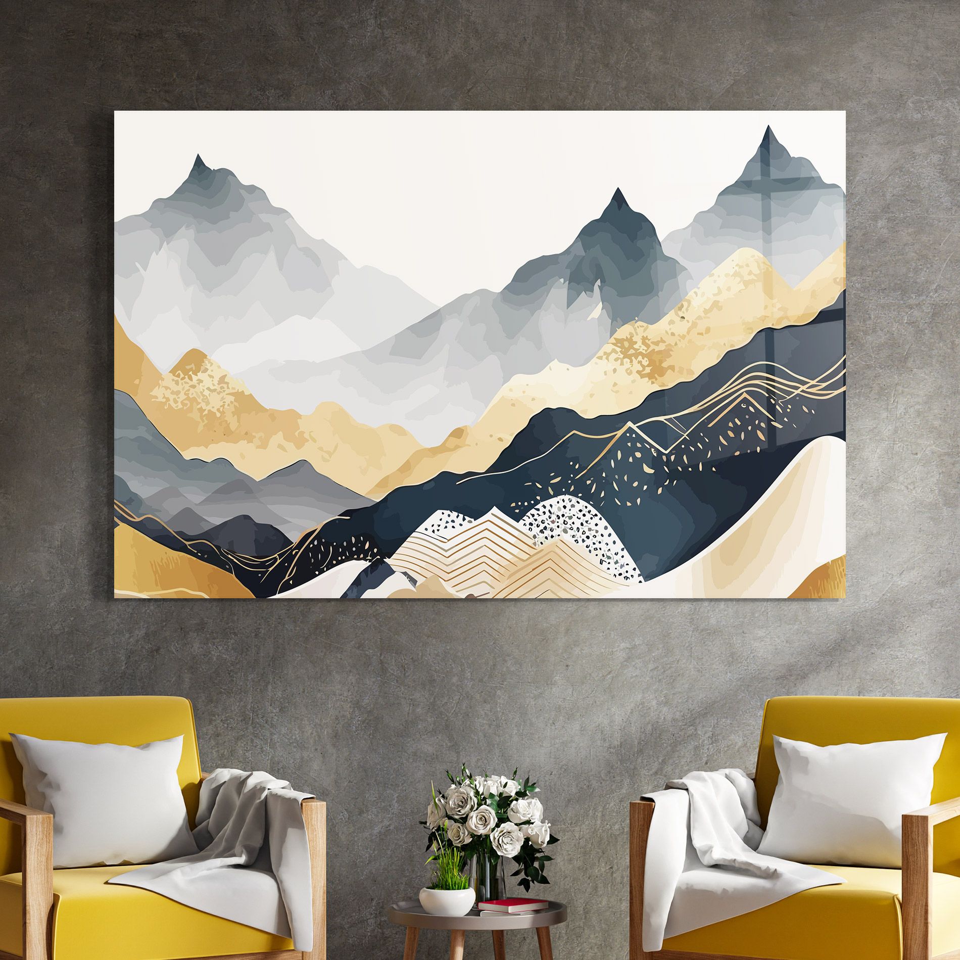 Blue Gold Mountain mockup 4