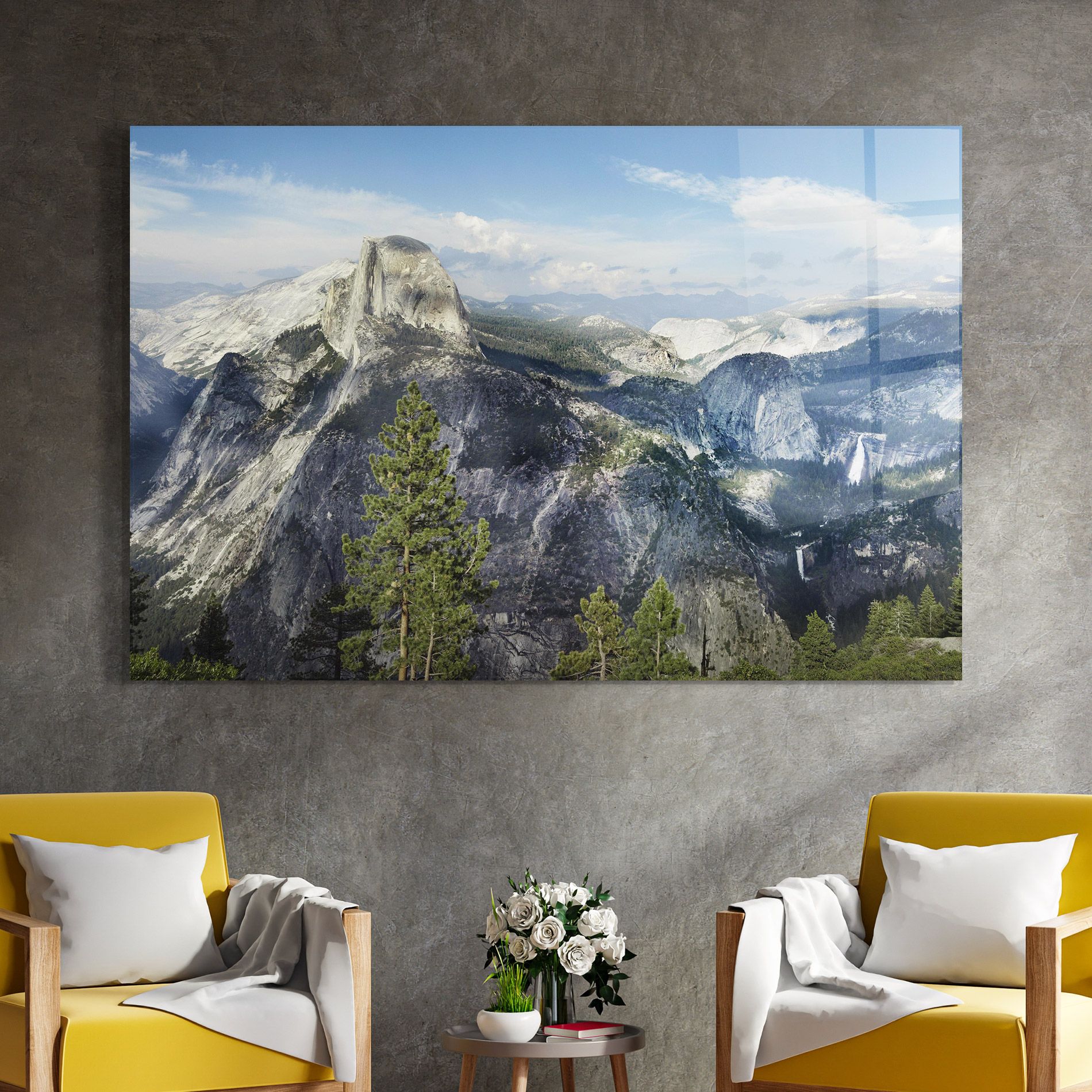 Foggy Day Mountain mockup 4