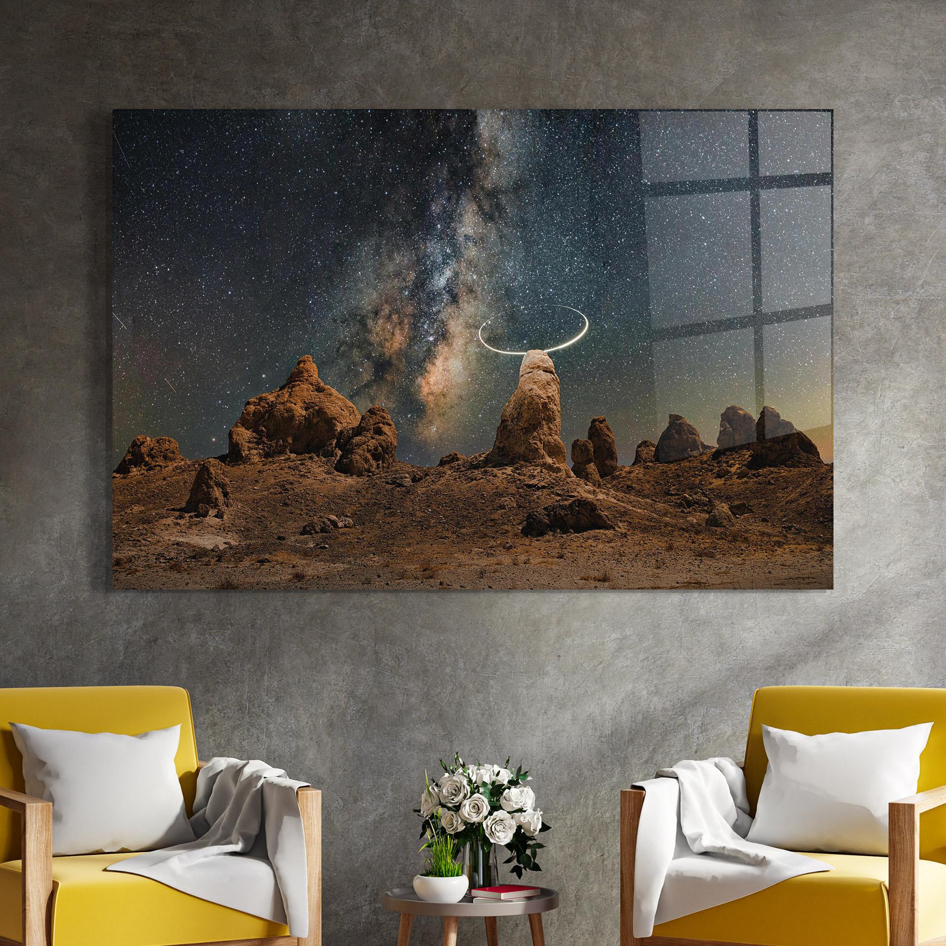 Glasbild Galactic Stones mockup 4