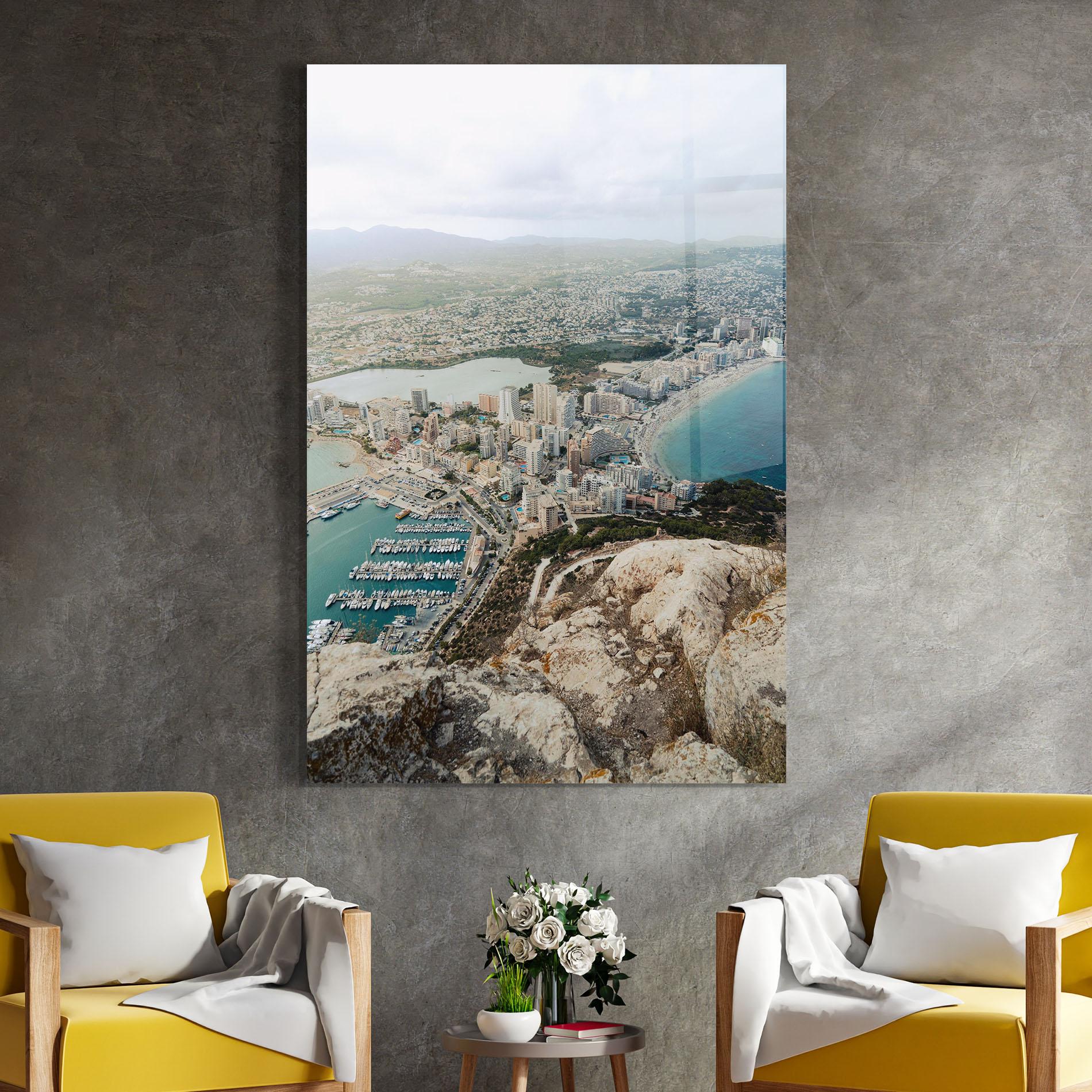 Glasbild Coast City mockup 4