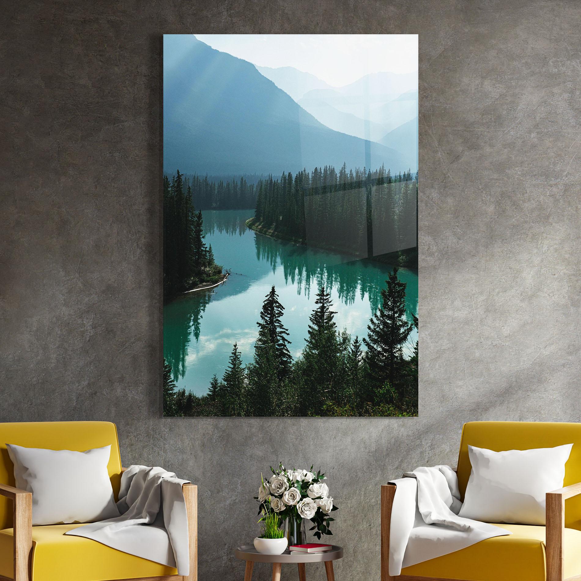 Glasbild Crystal Lake mockup 4