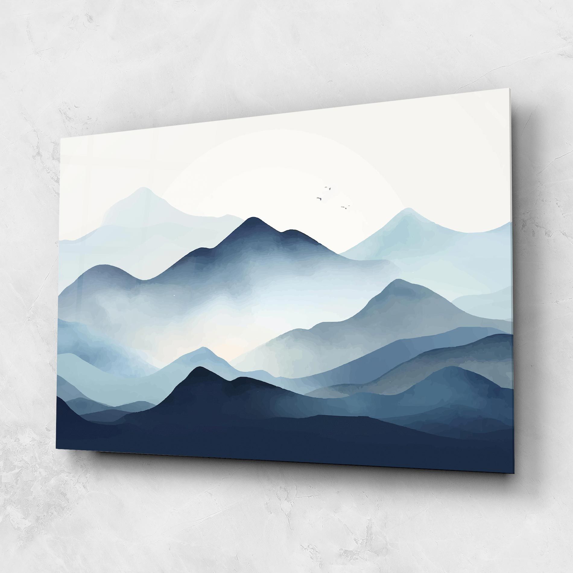 Blue Foggy Mountain mockup 1
