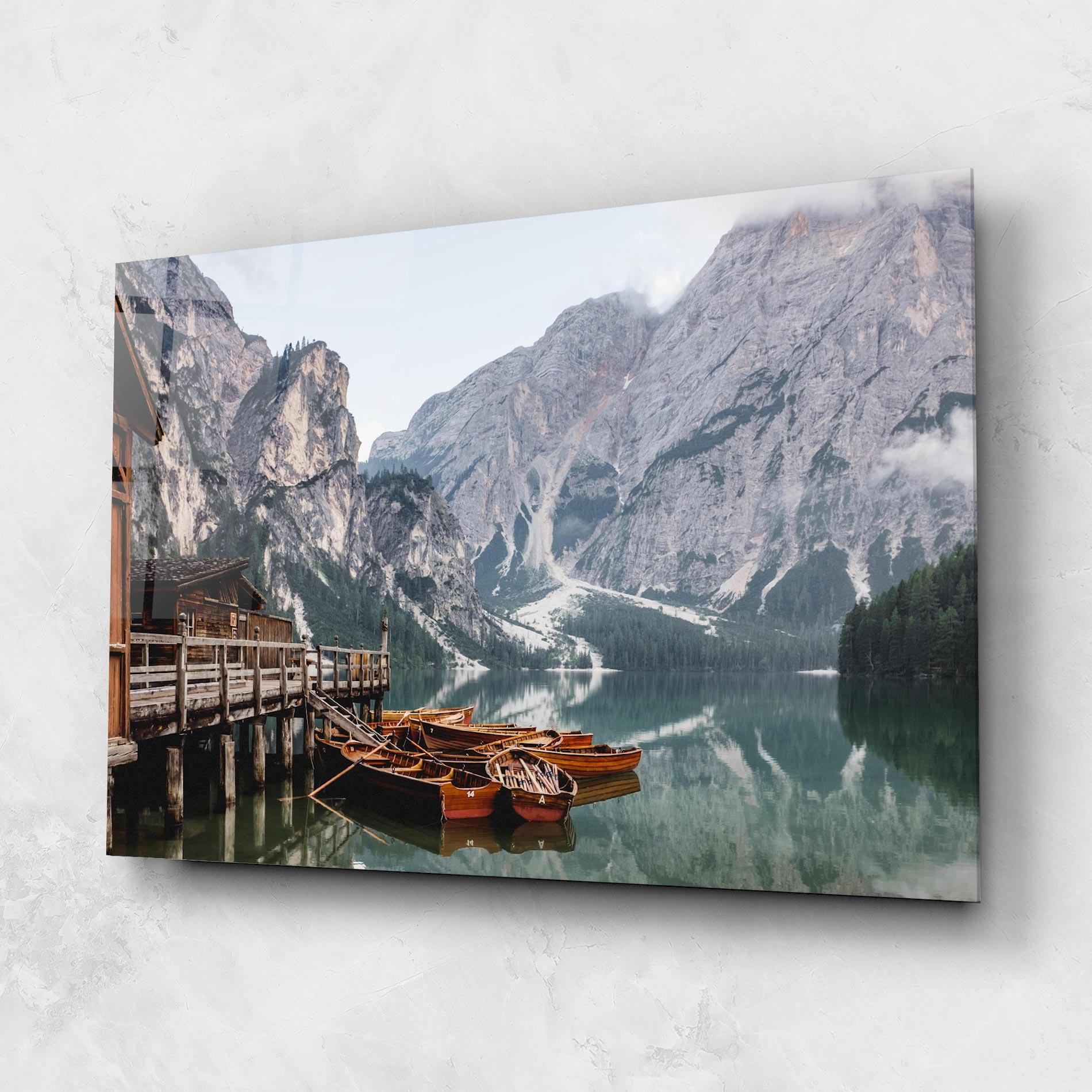 Glasbild Cabin Lake mockup 1