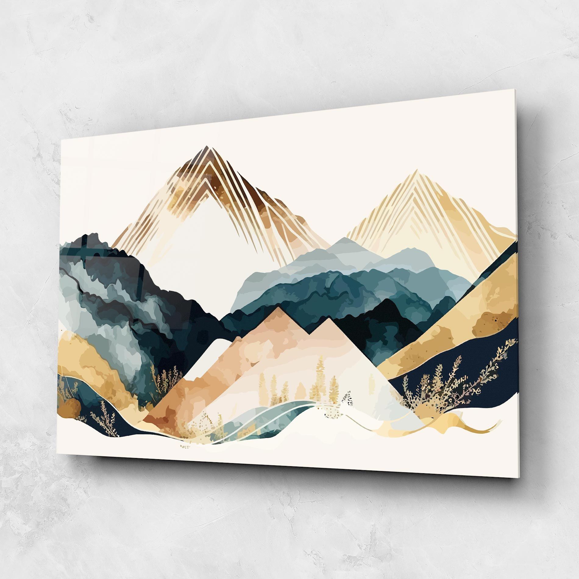 Gold Green Mountain mockup 1