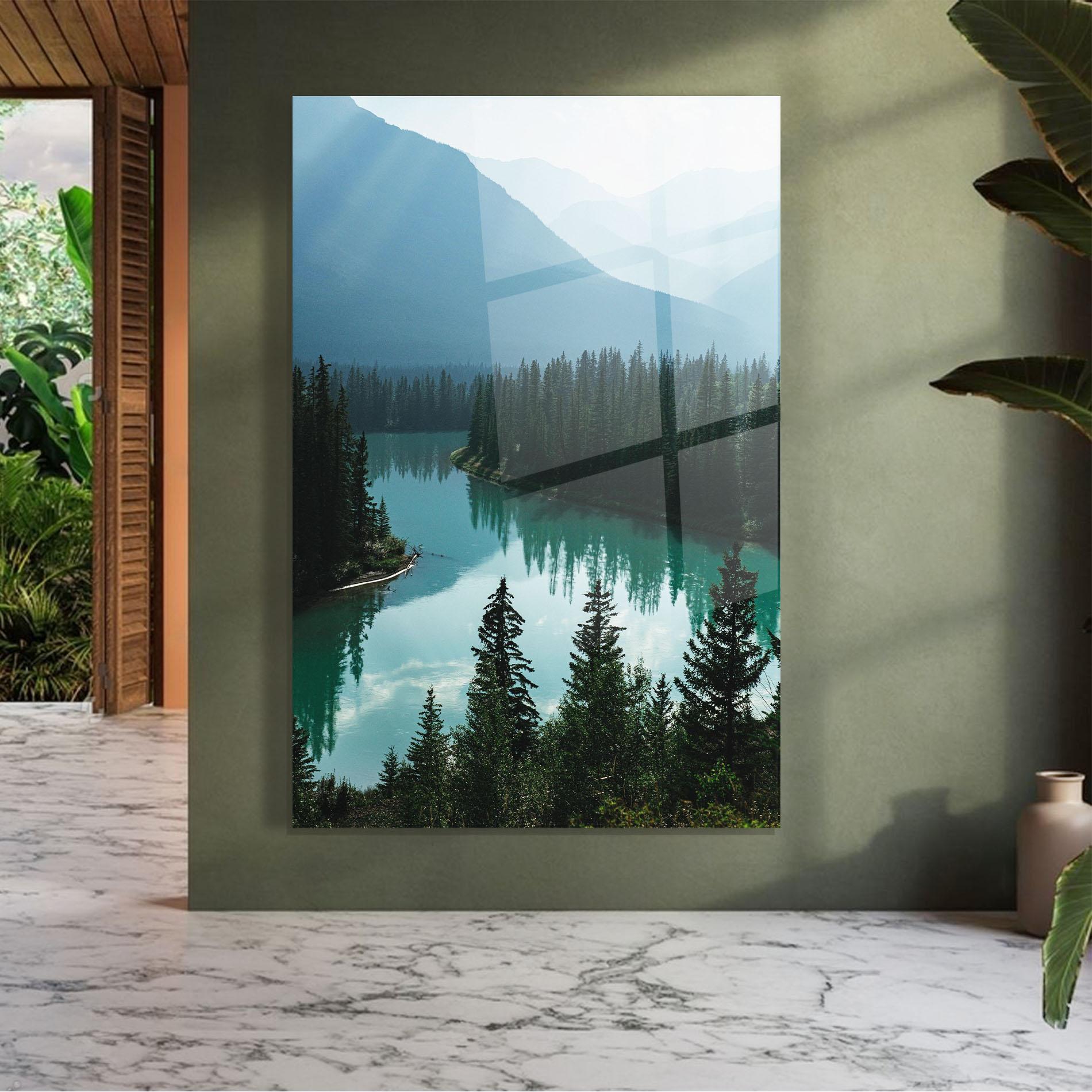 Glasbild Crystal Lake mockup 7