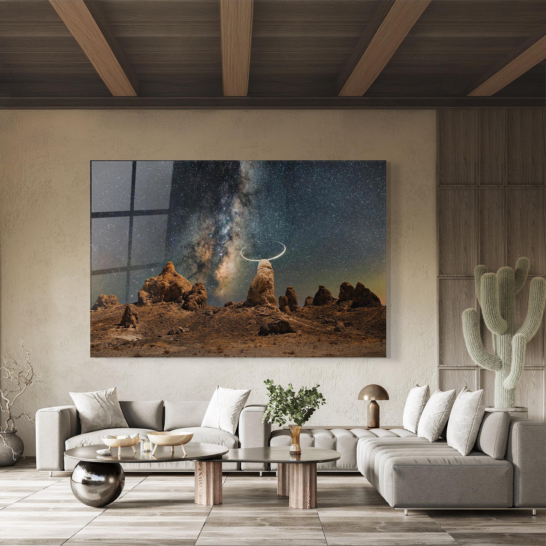 Glasbild Galactic Stones mockup 8