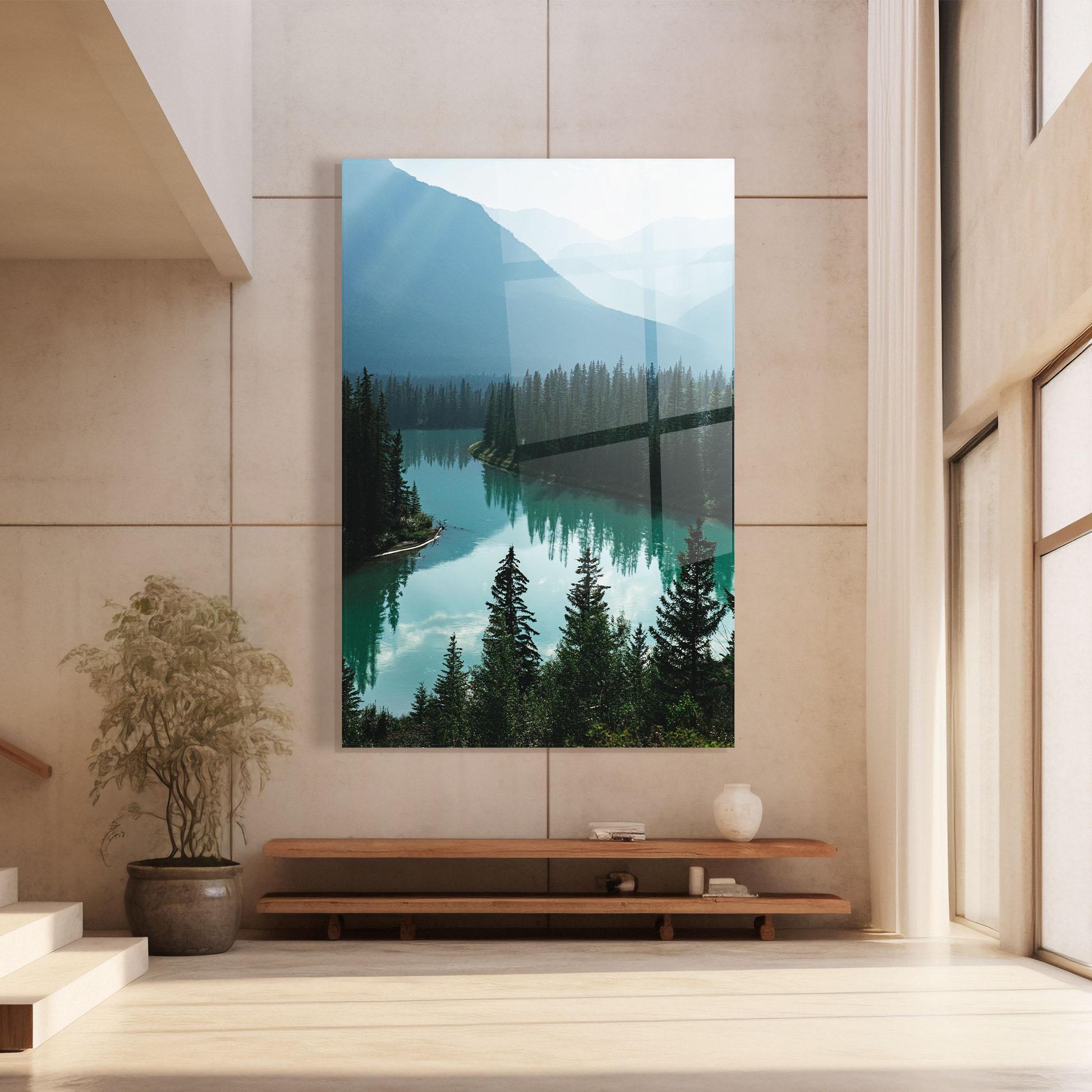 Glasbild Crystal Lake mockup 8