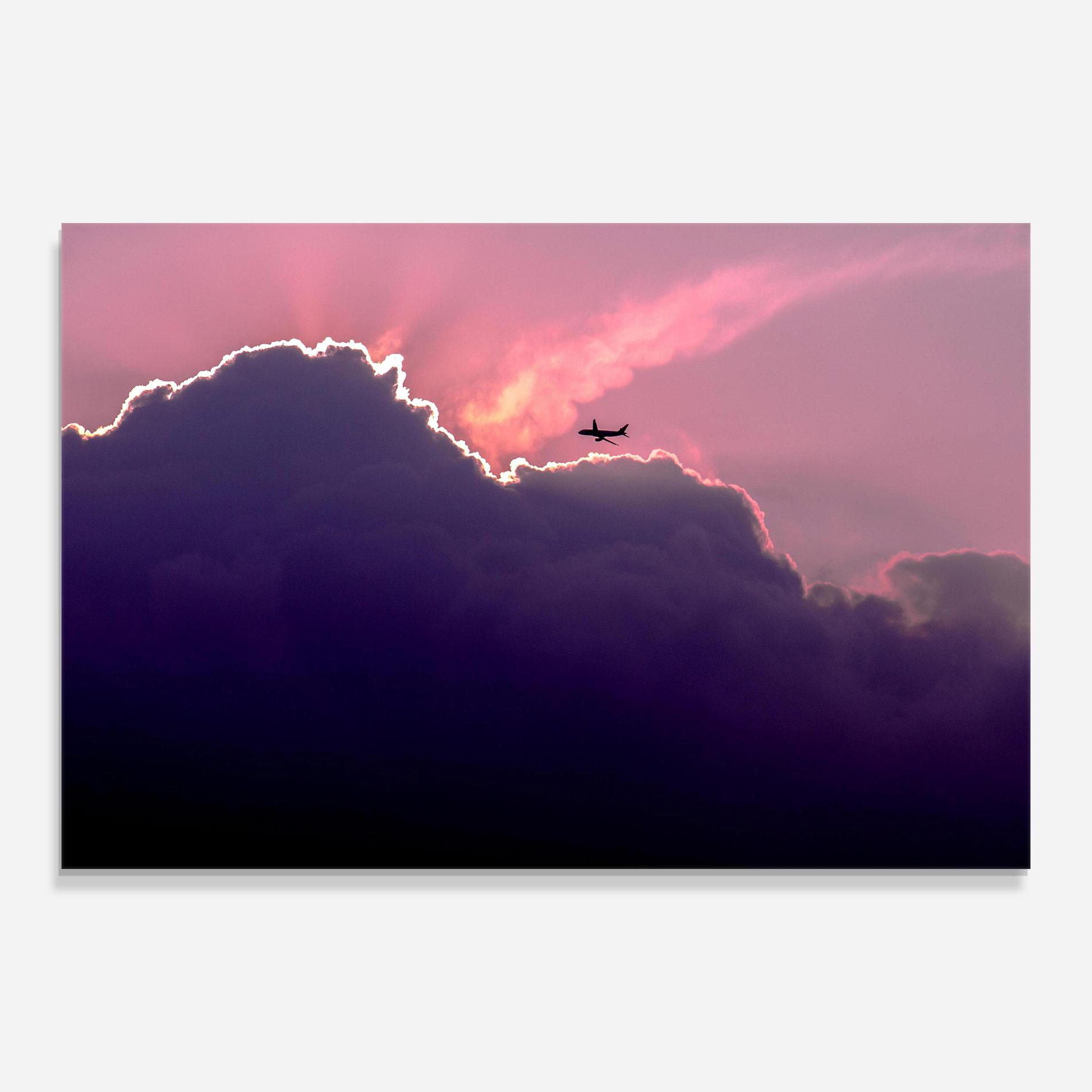 Glasbild Big Purple Cloud mockup 0