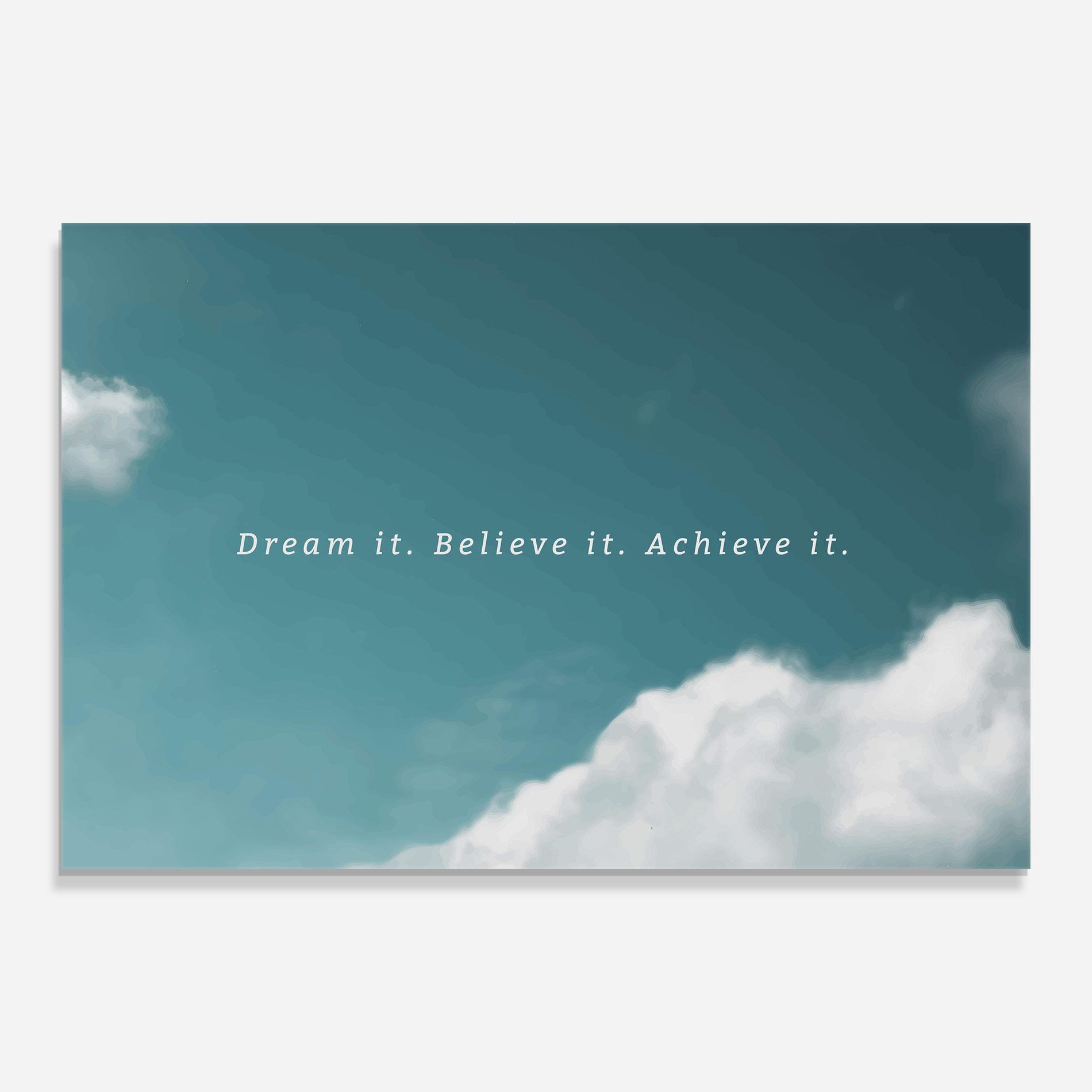 Clouds Text Green mockup 0