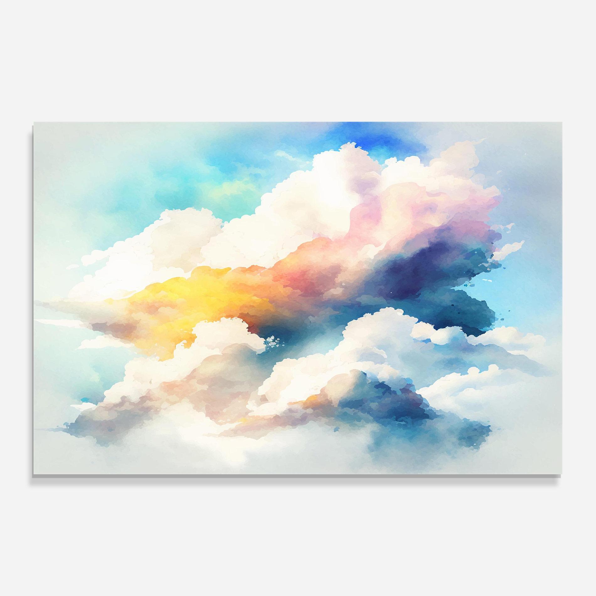 Glasbild Dreamy Cloud mockup 0